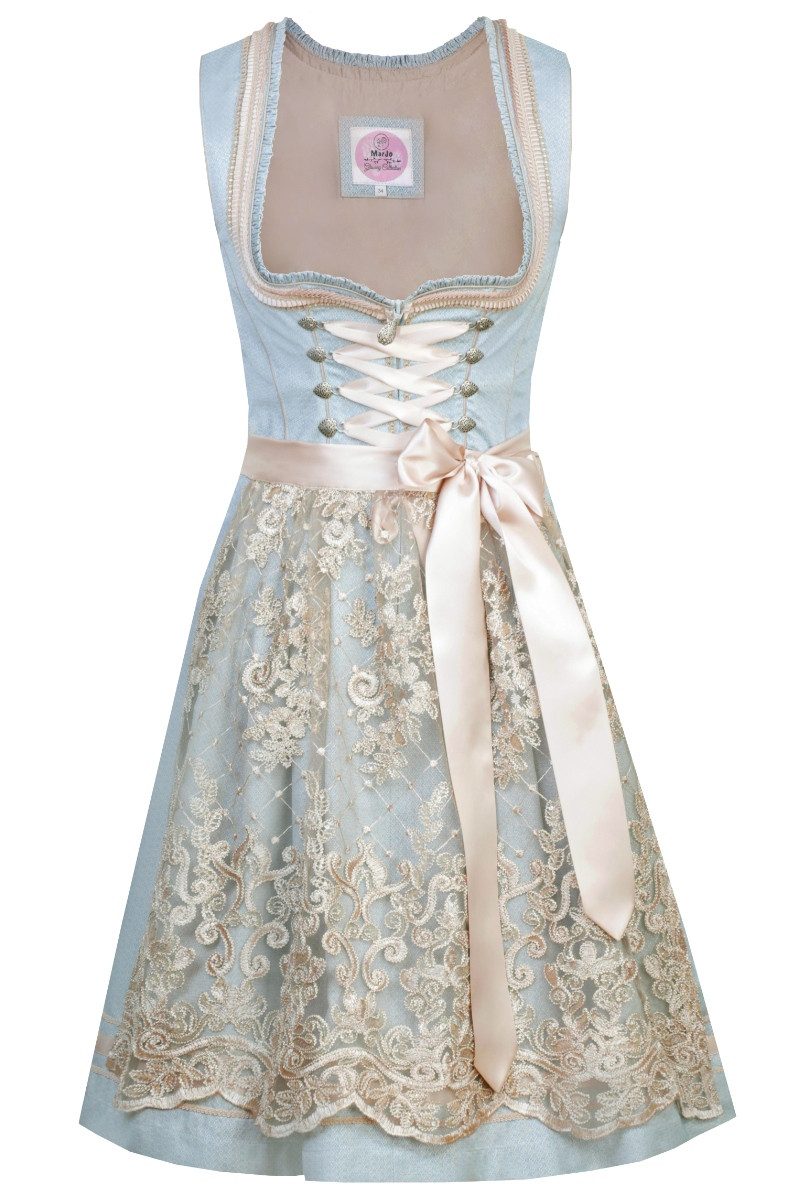 MarJo Dirndl Mini Dirndl 2tlg. - MARLA - eisblau/helltaupe