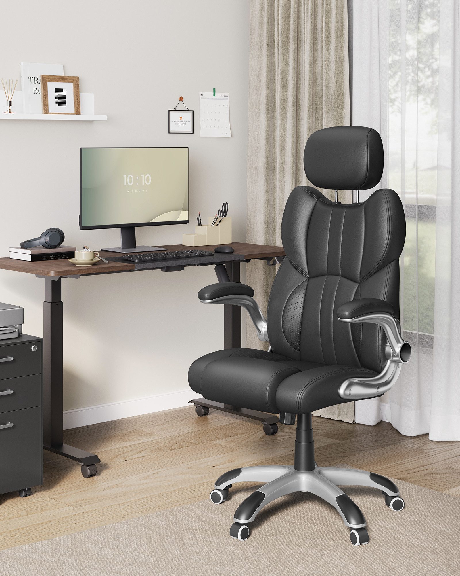 SONGMICS Bürostuhl, Schreibtischstuhl, Wippfunktion, Universalrollen günstig online kaufen