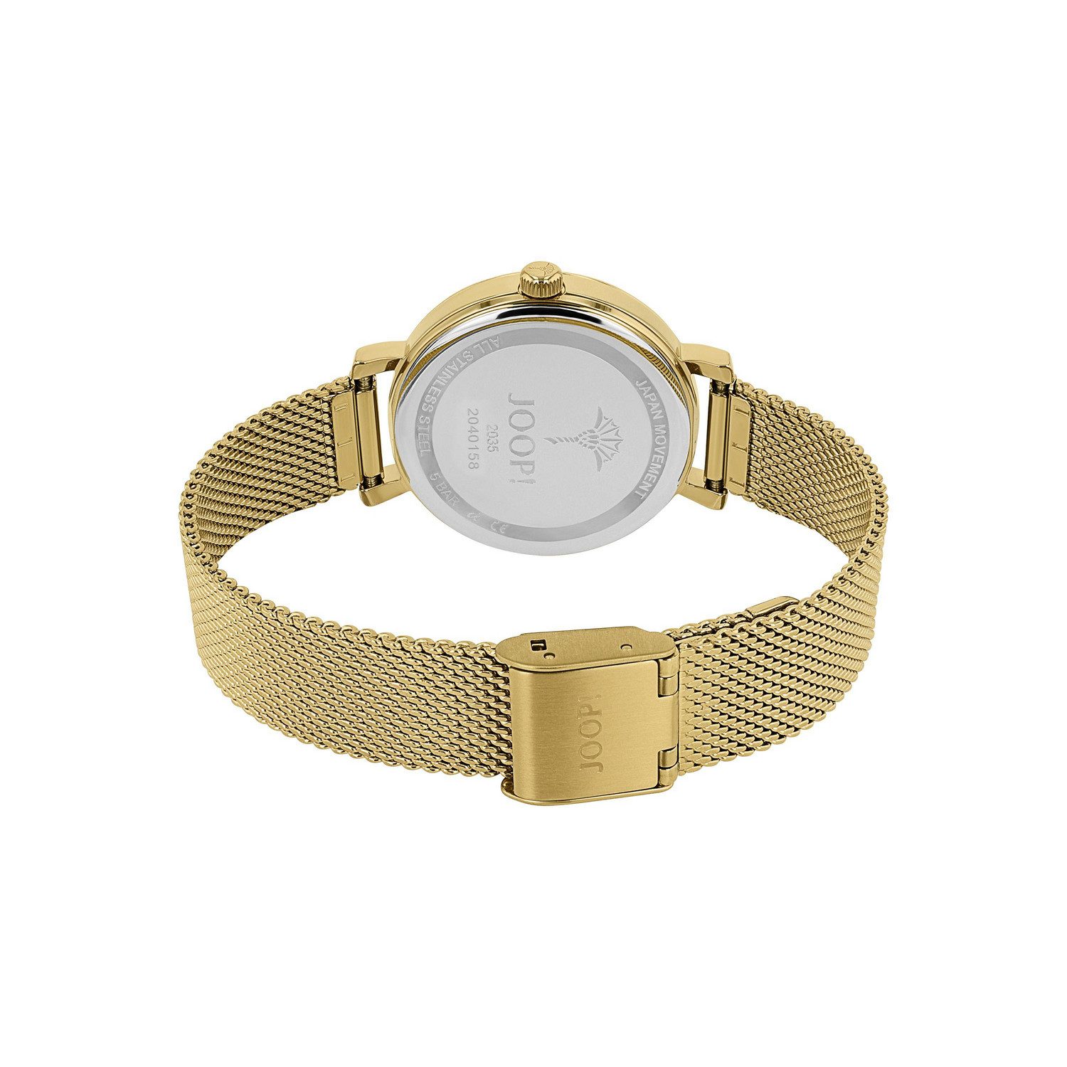 JOOP! Quarzuhr 2040158, Armbanduhr, Damenuhr, Edelstahlarmband, analog