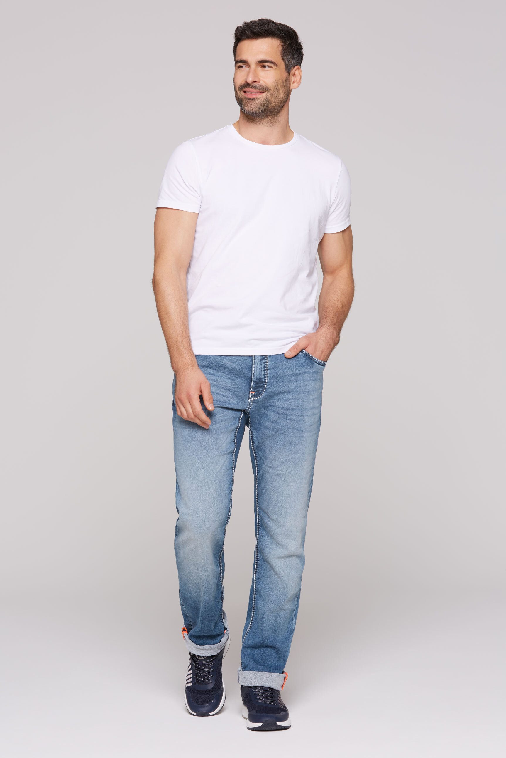 CAMP DAVID Comfort-fit-Jeans mit zwei Leibhöhen