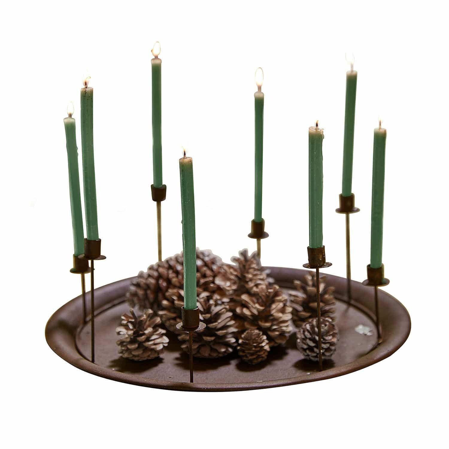 Mirabeau Kerzenständer Kerzentablett Ophéline antikbraun