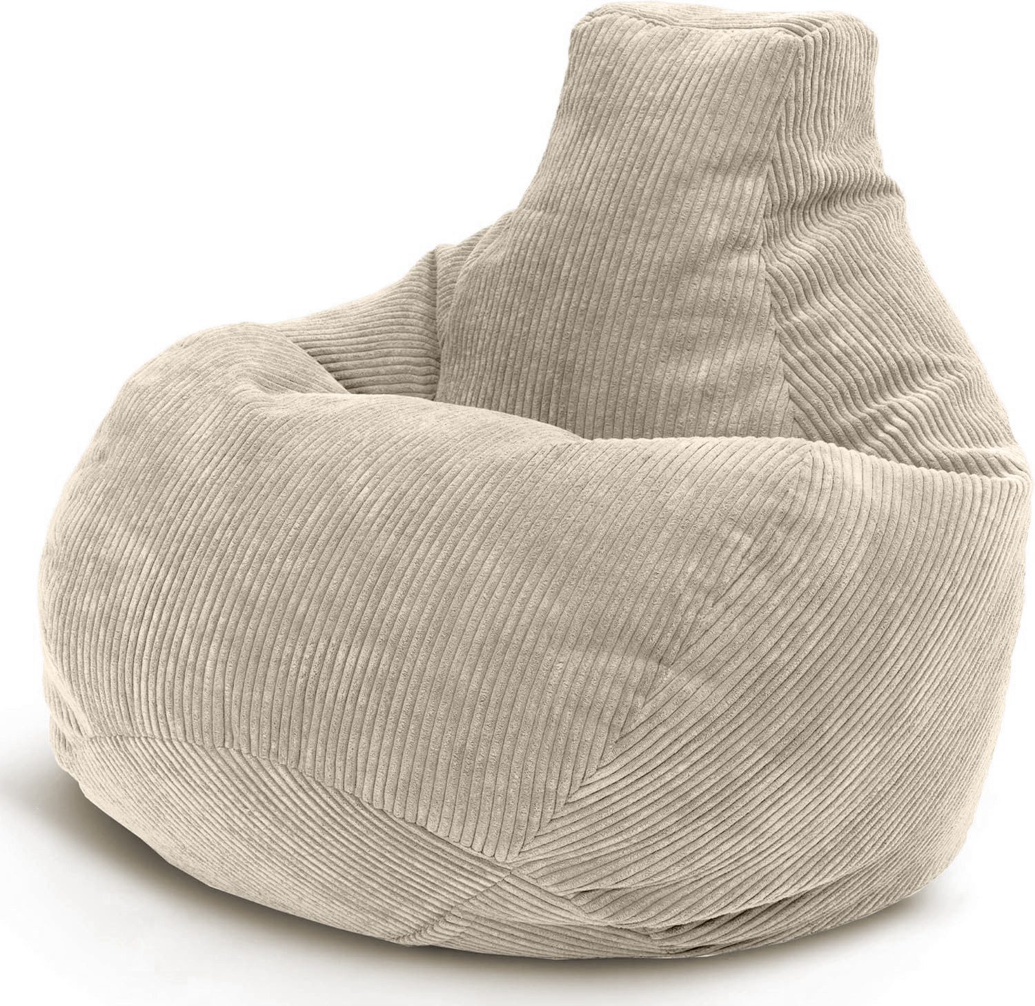 Green Bean Sitzsack mit Rückenlehne 80x80x90cm günstig online kaufen
