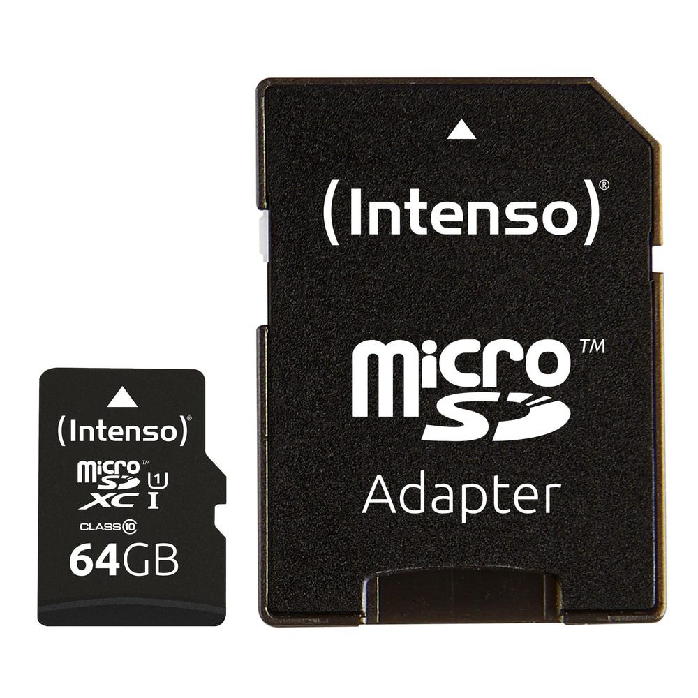 Intenso SD MicroSD Card 64GB SD-HC UHS-I retail