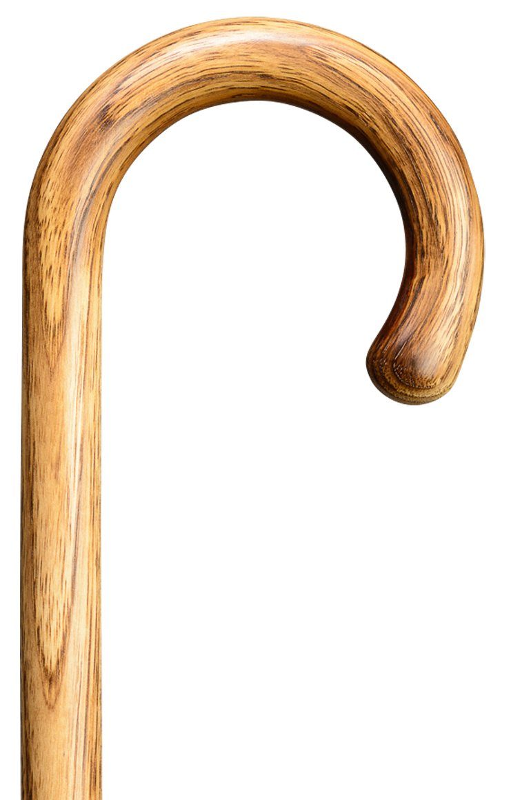 Stockshop Gehstock Gehstock Wanderstock Hickory, Gummipuff.