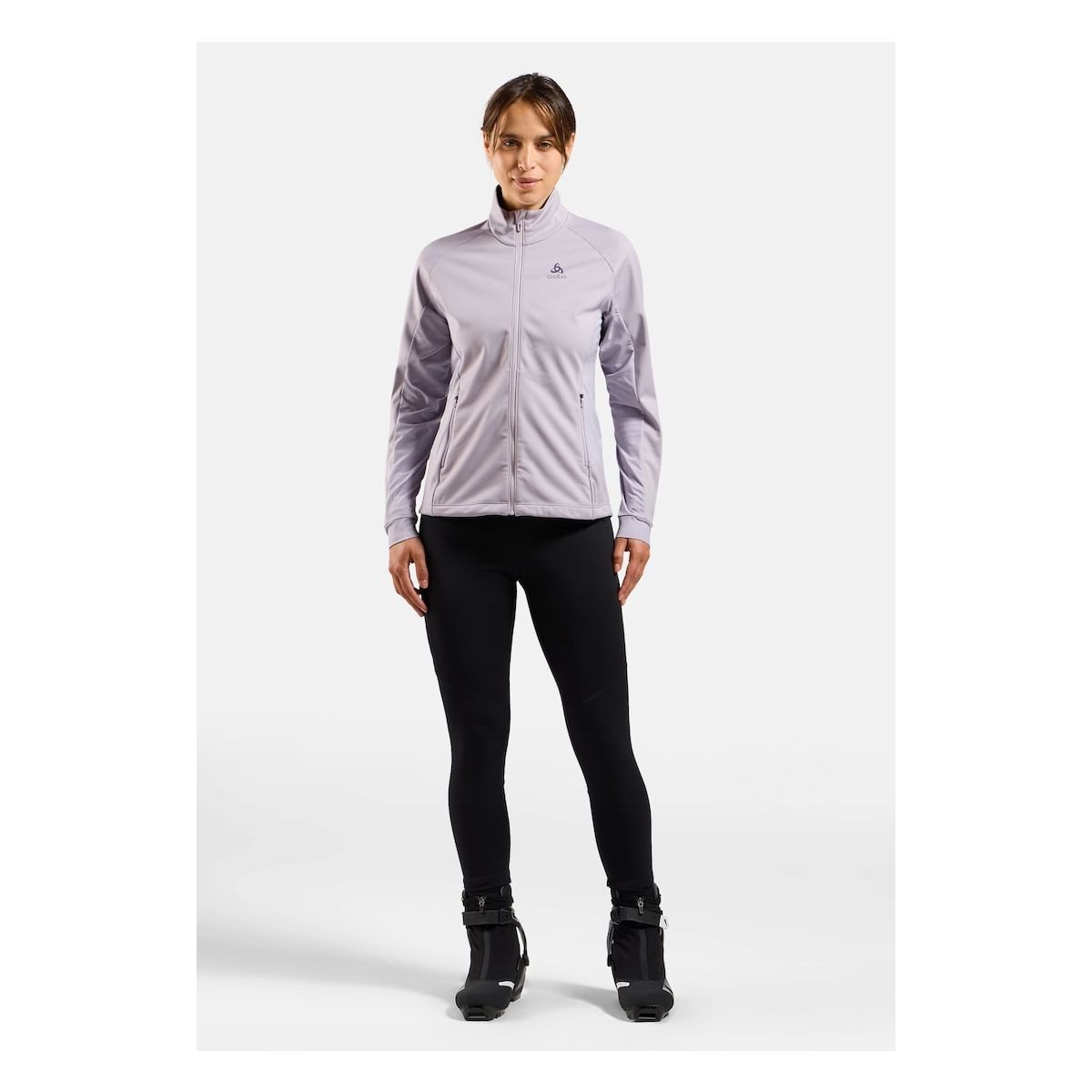 Odlo Skihose The Zeroweight Pro Warm Windproof Cross-country Tights Winddichte Langlauftights mit Softshell-Material und
