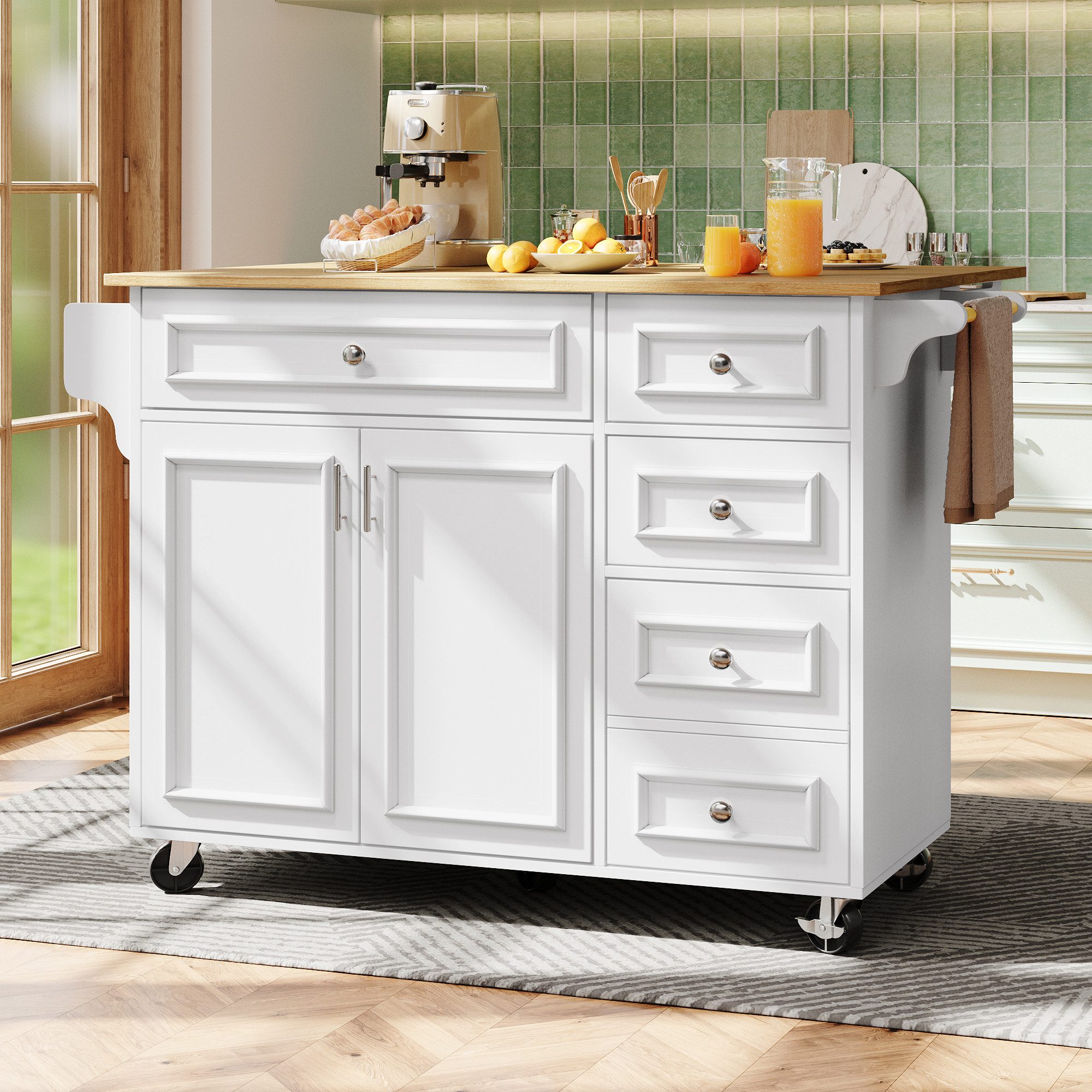 Odikalo Kücheninsel küchenschrank Sideboard Kommode, (Kücheninsel günstig online kaufen