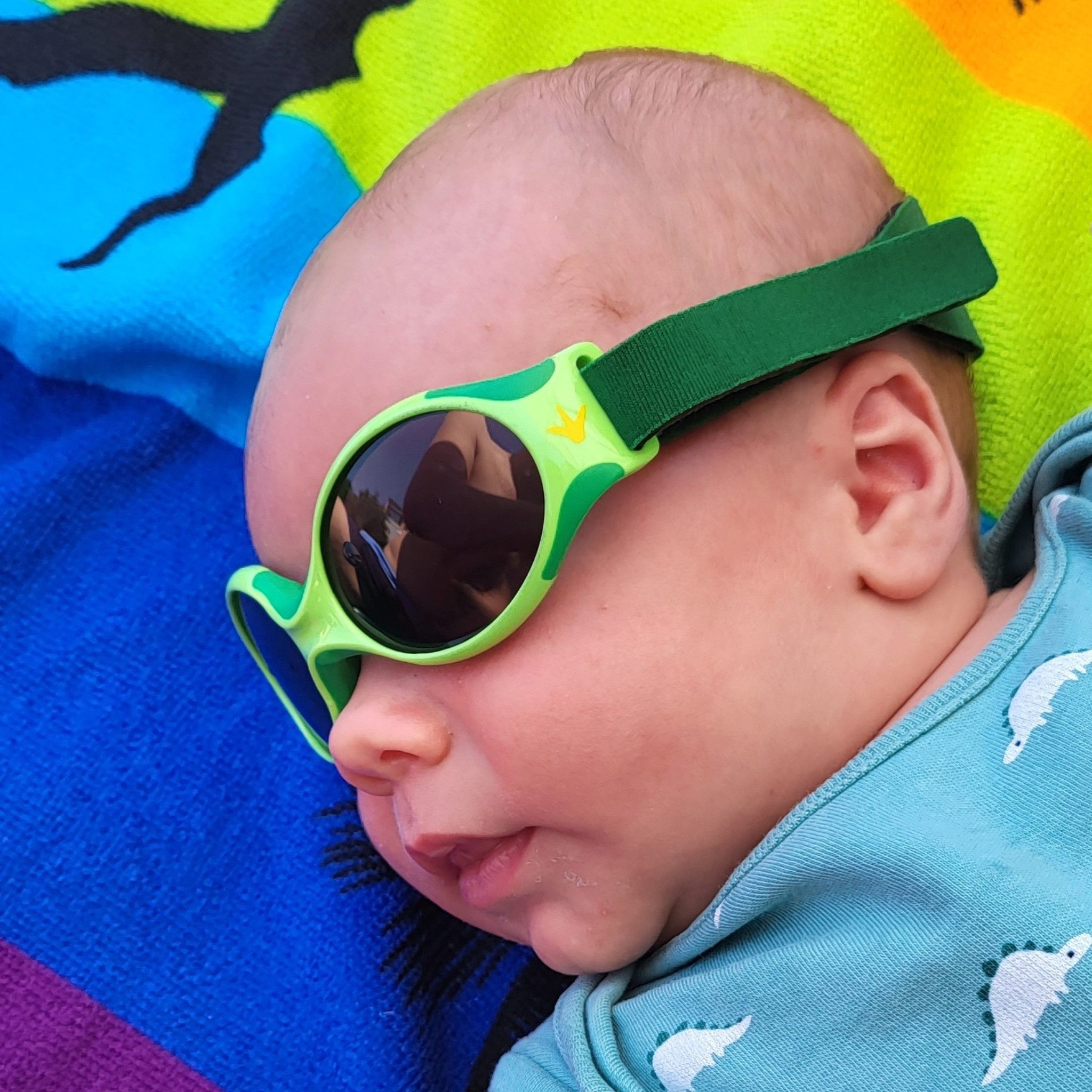 ActiveSol Sonnenbrille Baby EXPLORER, 0-18 Monate, softes Kopfband UV400 Schutz, polarisiert, BPA frei, deutsche Marke