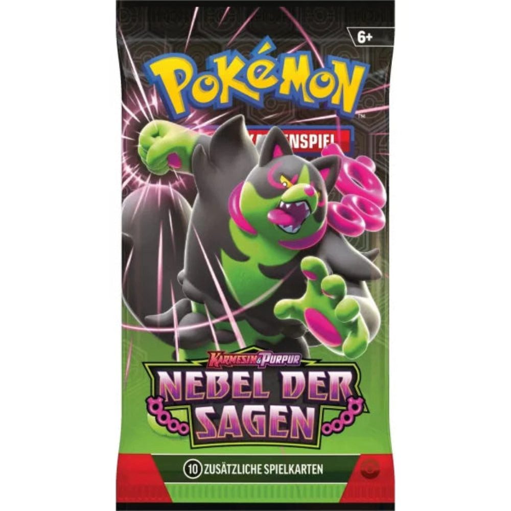 The Pokémon Company International Spiel Pokémon Sammelkartenspiel - 1 x Booster Packung - Karmesin & Purpur Ne