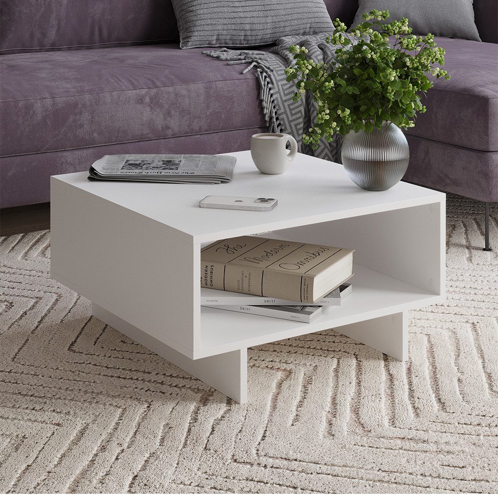 Vicco Couchtisch Luka, Weiß, 60 x 60 cm günstig online kaufen