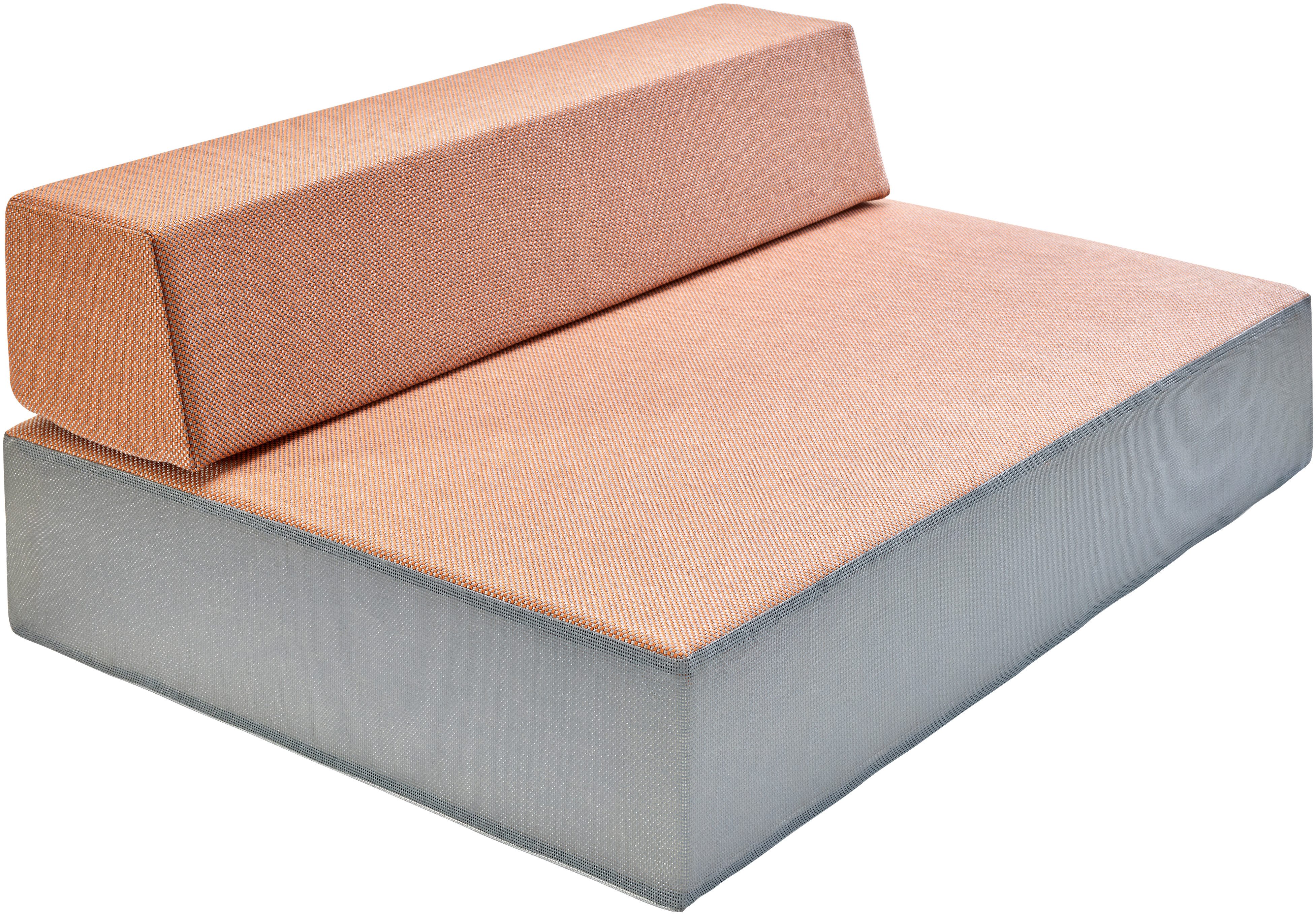 Hipp-Hopp - das Hüpfpolster Weichbodenmatte Hüpfpolster S, + Gratis Rückenpolster S Gerade Lounge Outdoor (Set), Made in Germany