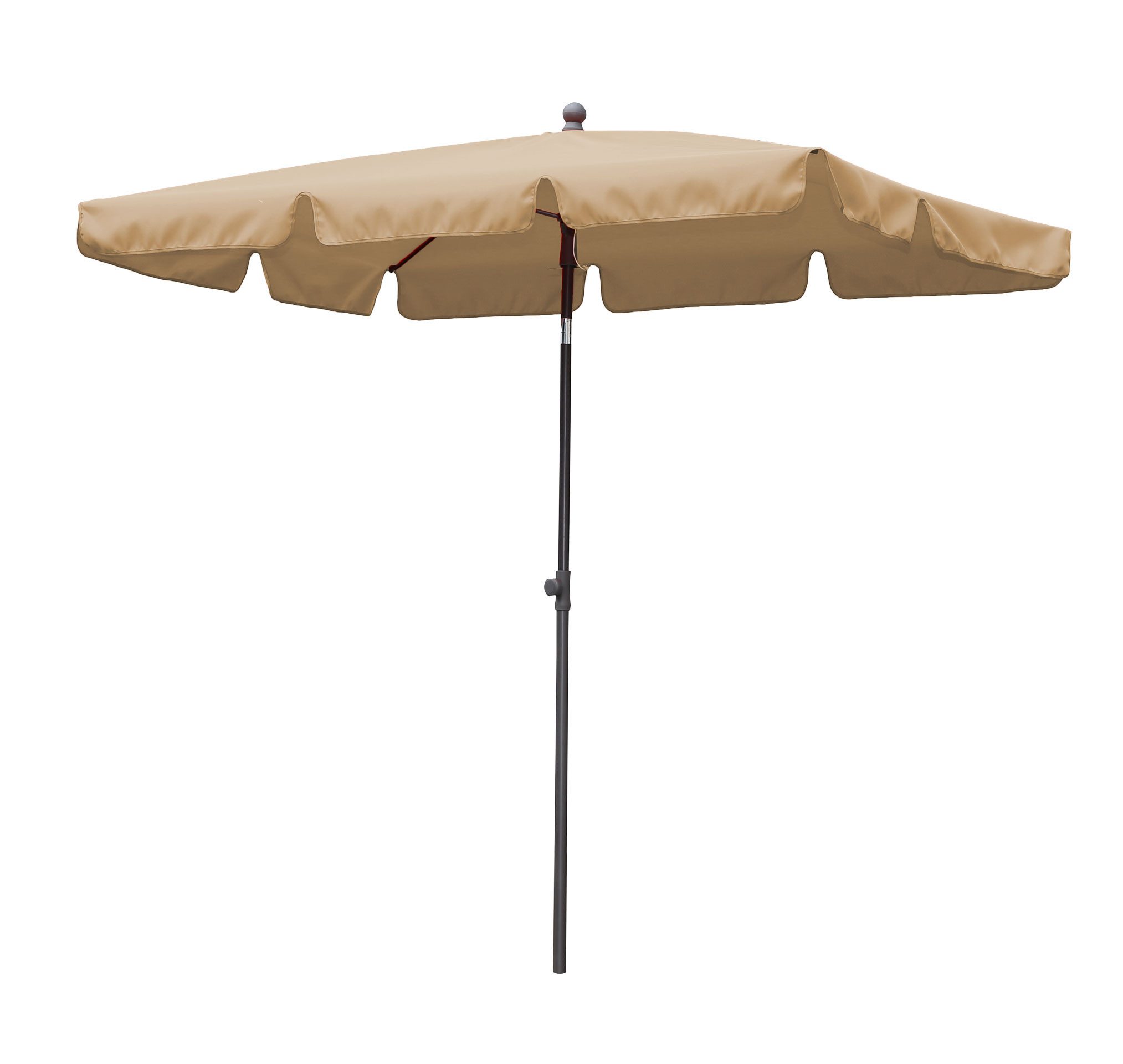 Quick Star Sonnenschirm Balkon Sonnenschirm 200x125cm Rechteckig, LxB: 125x200 cm, Mit Schutzhülle, Abknickbar, Drehbar, Höhenverstellbar – Bild 4 von 5