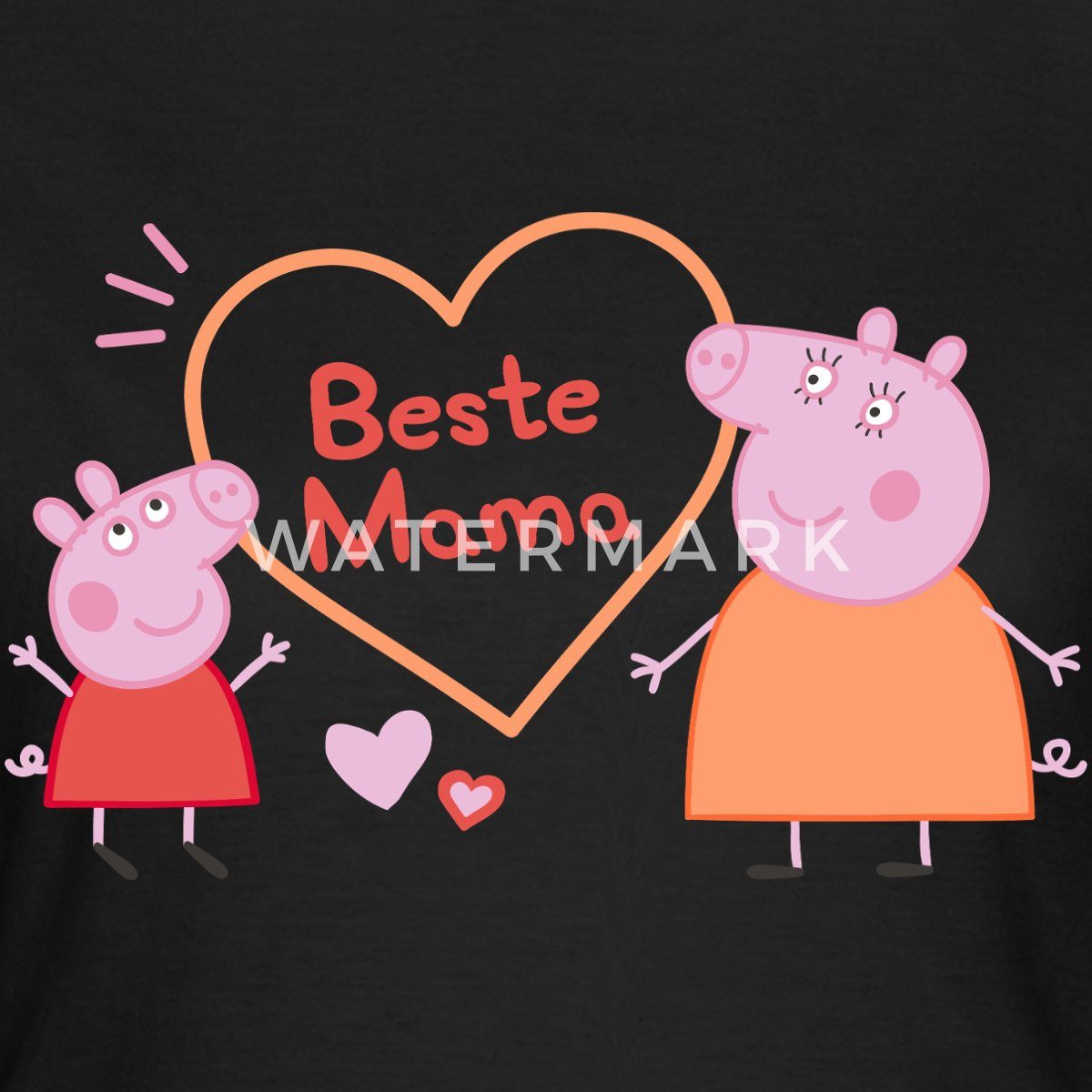 Spreadshirt T-Shirt Peppa Pig Design Beste Mama Frauen T-Shirt (1-tlg) günstig online kaufen