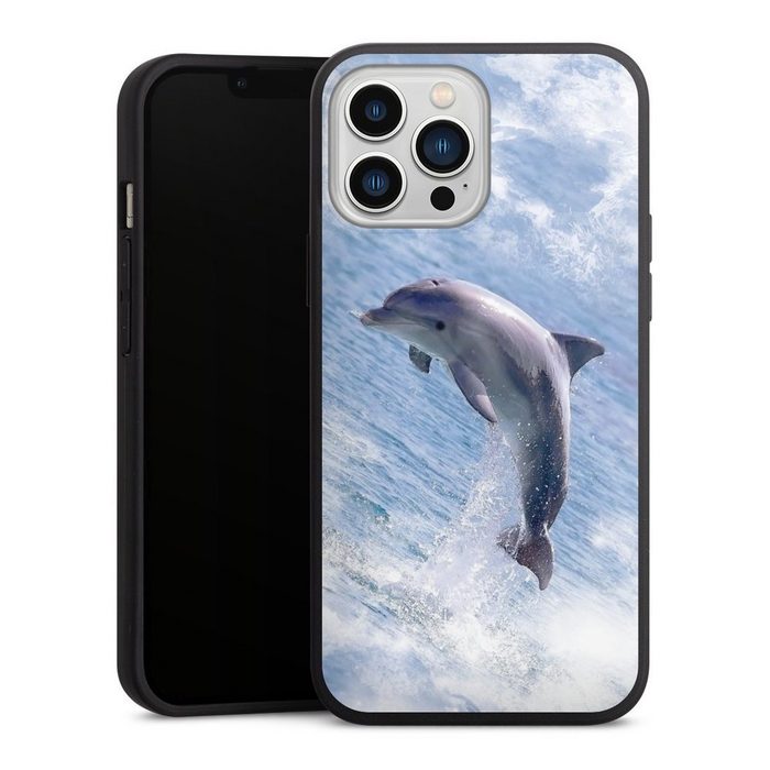 DeinDesign Handyhülle Delfine Meer Wal Springender Delphin Apple iPhone 13 Pro Max Silikon Hülle Premium Case Handy Schutzhülle