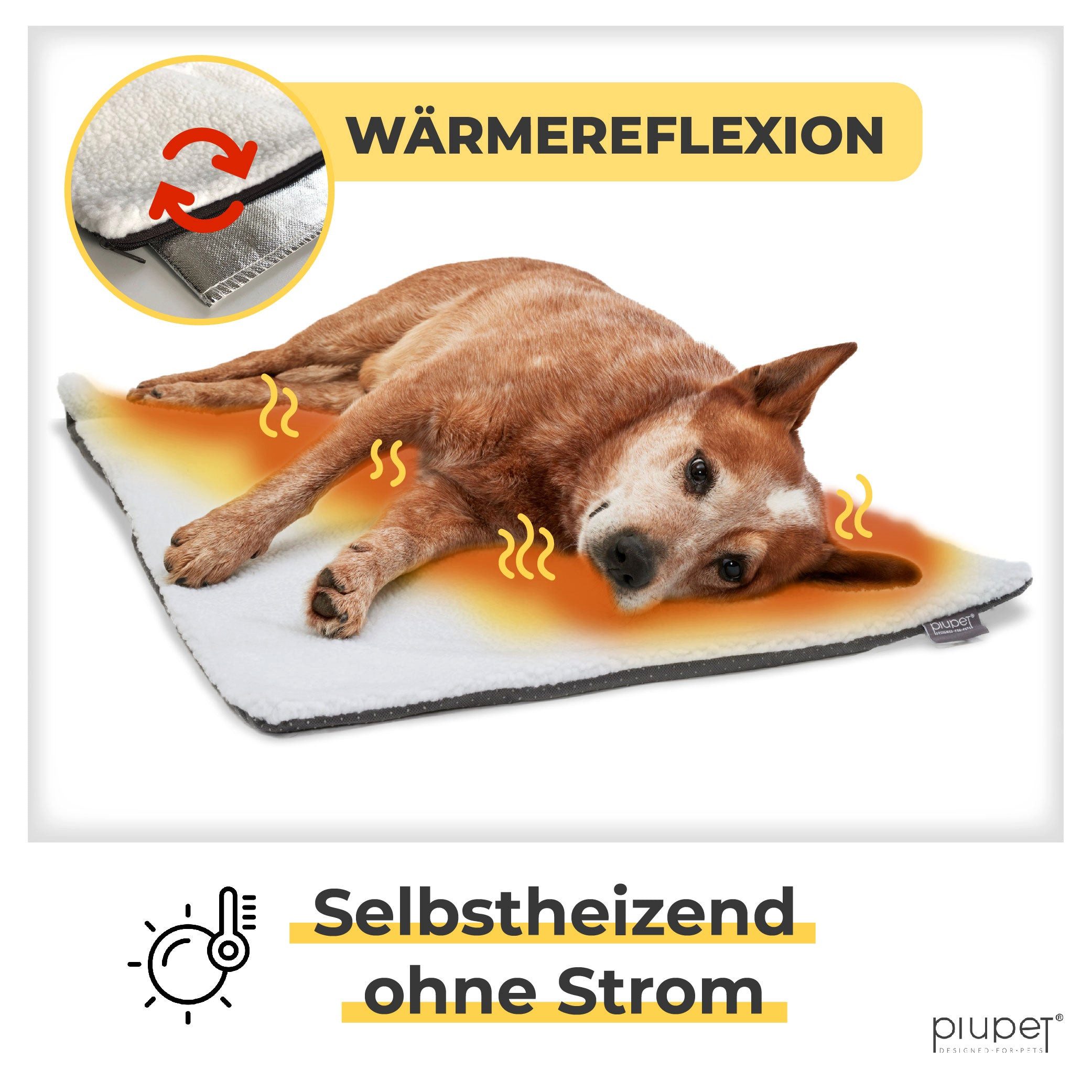 Piupet Tierdecke Selbstheizende Decke Hund I günstig online kaufen