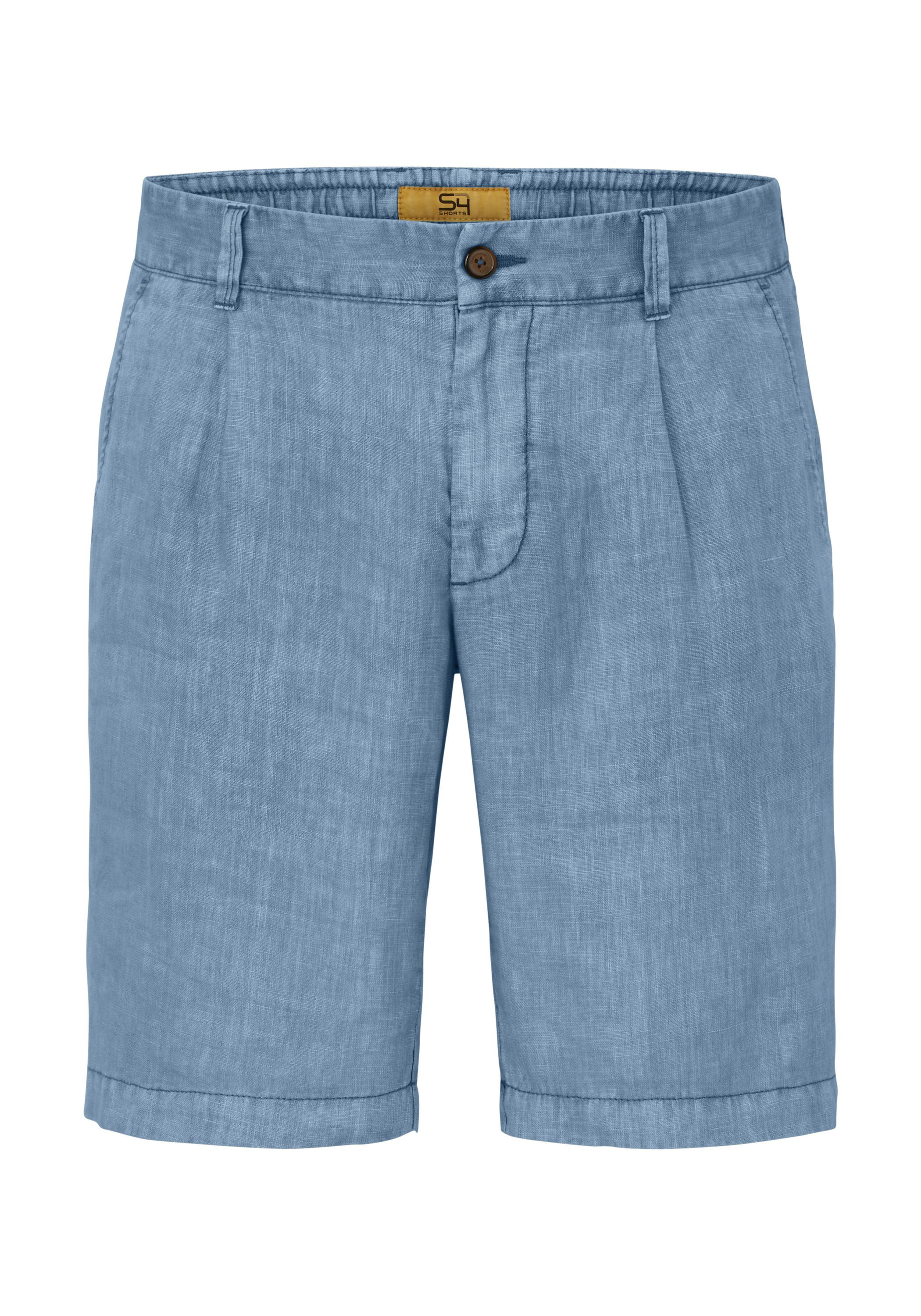 MAUI panoramic aus Fit Leinen blue Bermudas Shorts 2 Jackets Modern Leichte S4