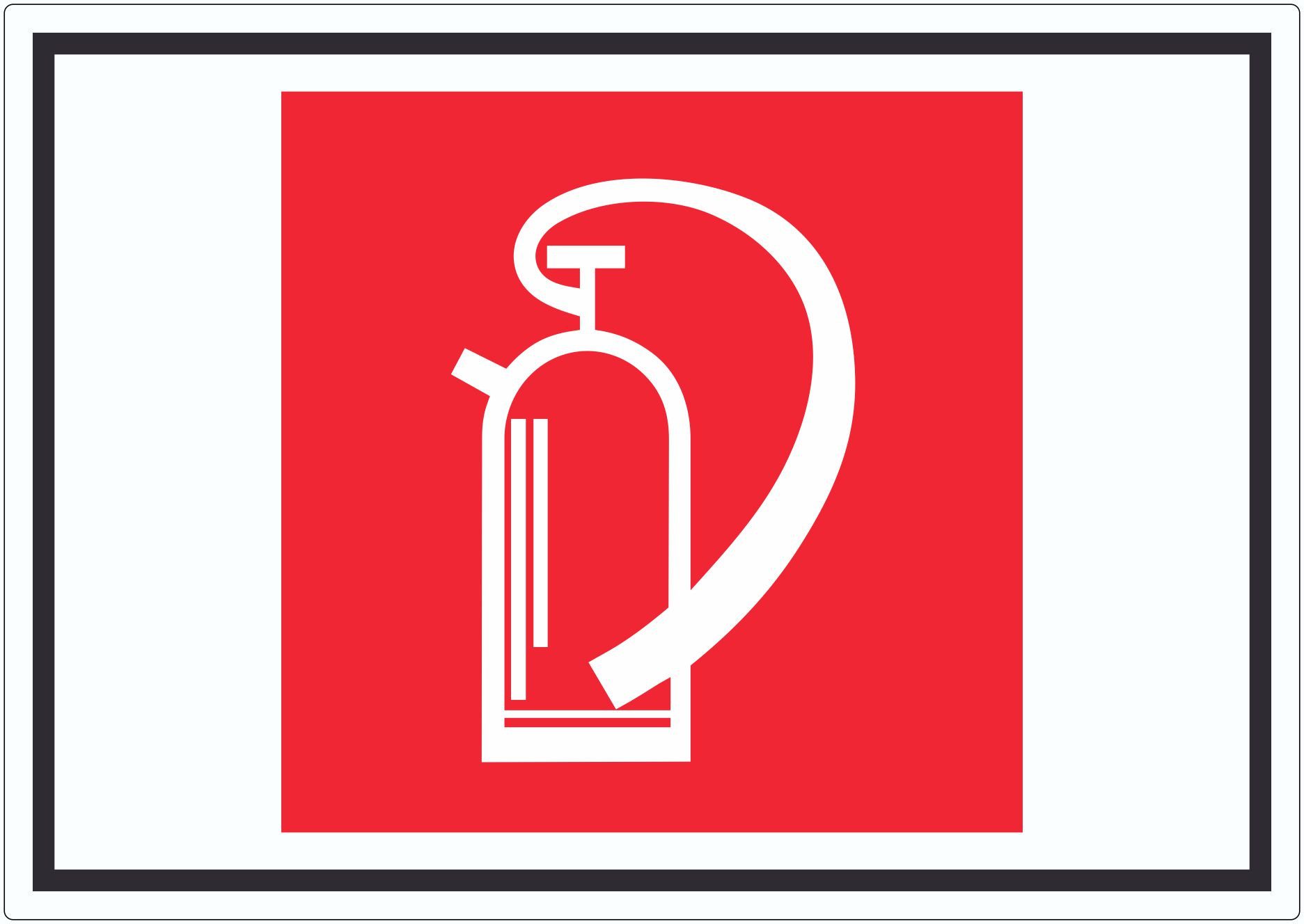 HB-Druck Aufkleber Feuerlöschgerät Symbol Aufkleber, wetterfest, UV-beständig, kratzfest