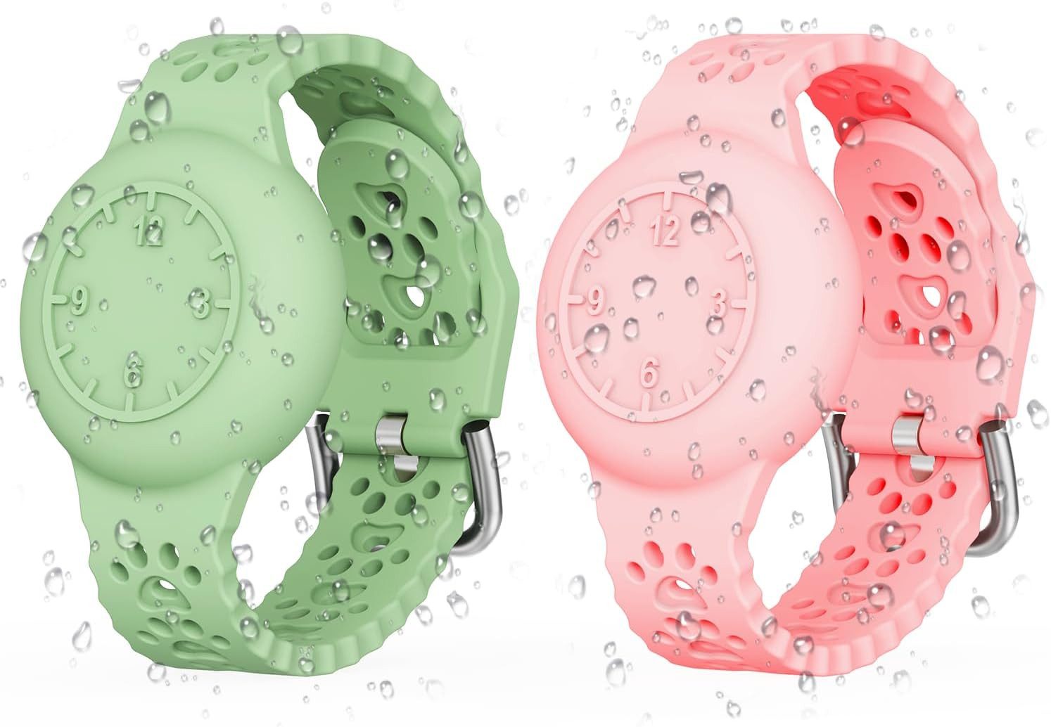 FELIXLEO Quarzuhr Armband Kinder Silikon wasserdicht verstellbar Vollschutz., (1-tlg)