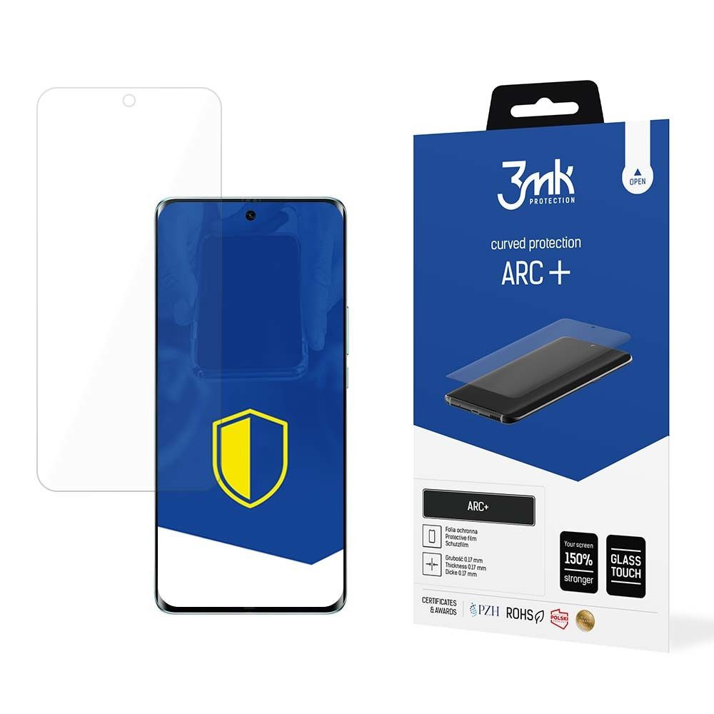 3MK Displayschutzfolie Bildschirmschutzfolie Schutzfolie Displayfolie für Honor Magic6 Lite 5G, Spar-Set, 1 Stück, selbstheilend, für gewölbte Displays, 0,17 mm