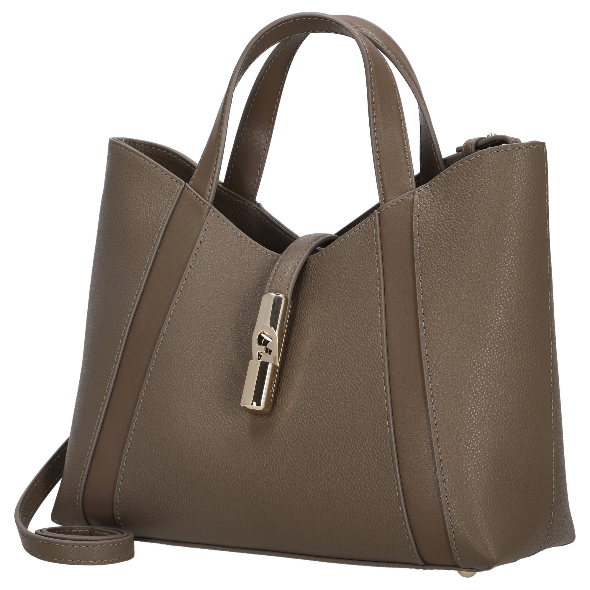 Furla Handtasche Goccia Tote - Henkeltasche S 28 cm (muddy gray)