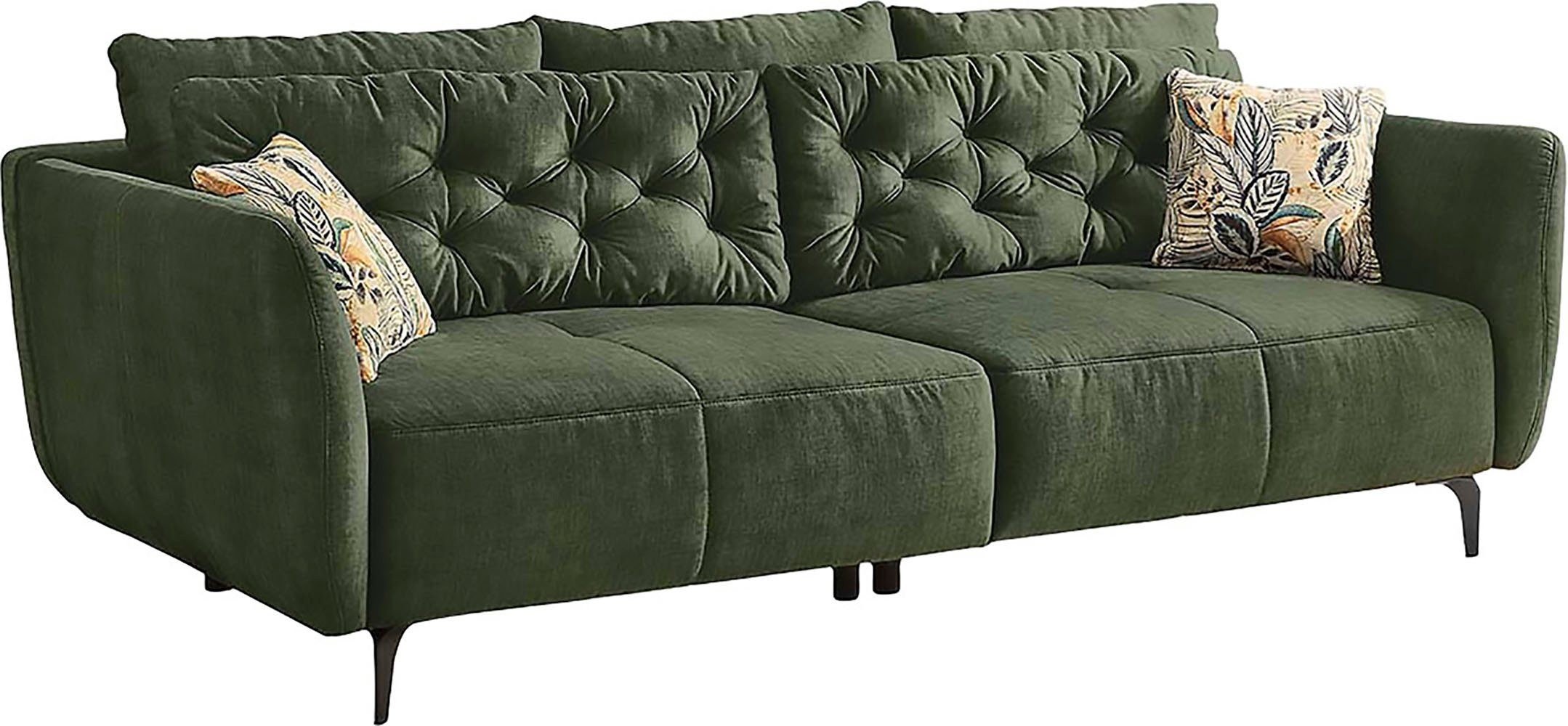 Jockenhöfer Gruppe Big-Sofa Spa, B: 251 cm, im Retrolook mit 7 Kissen günstig online kaufen