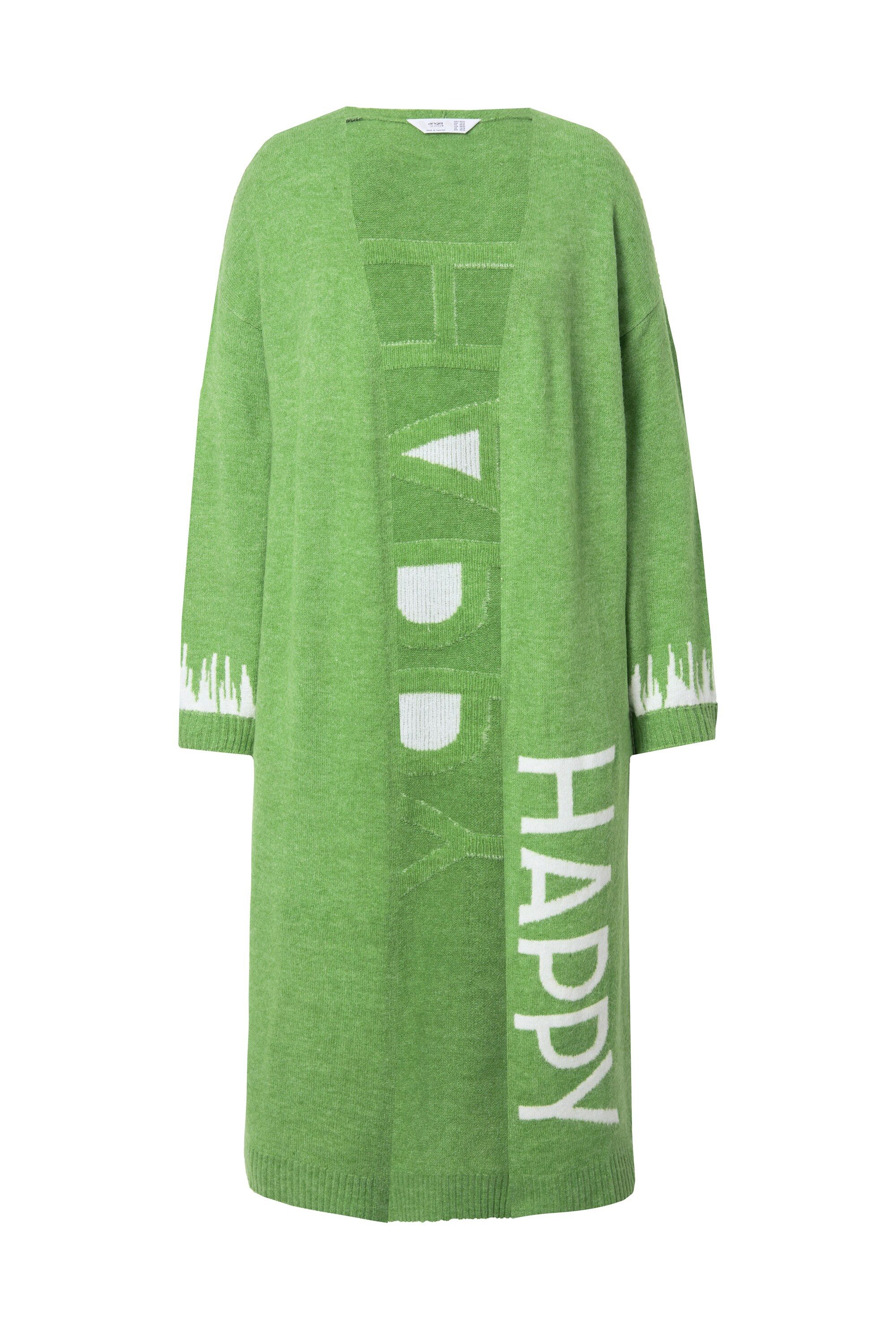 Angel of Style Strickjacke Long-Strickjacke Straight Fit HAPPY-Statements günstig online kaufen