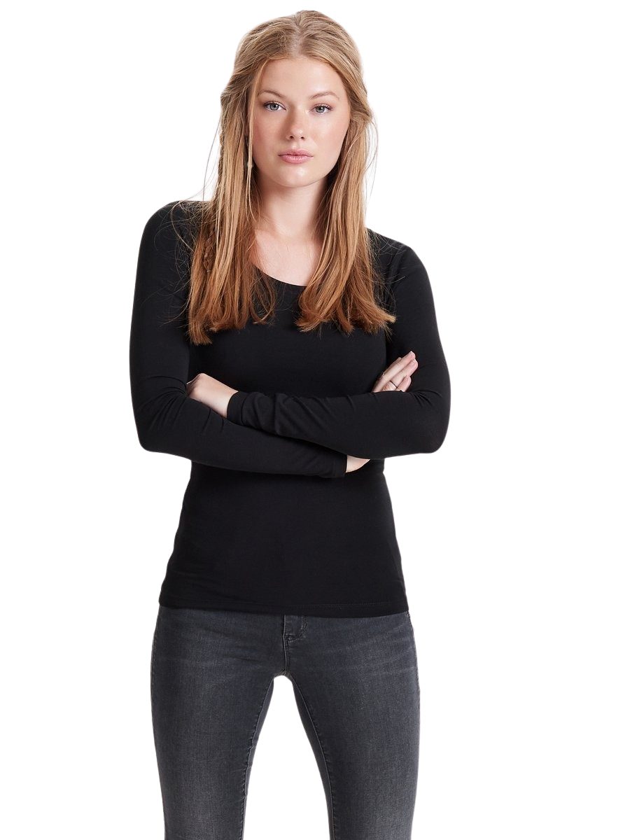 ONLY Langarmshirt Basic Shirt im 2er-Set günstig online kaufen