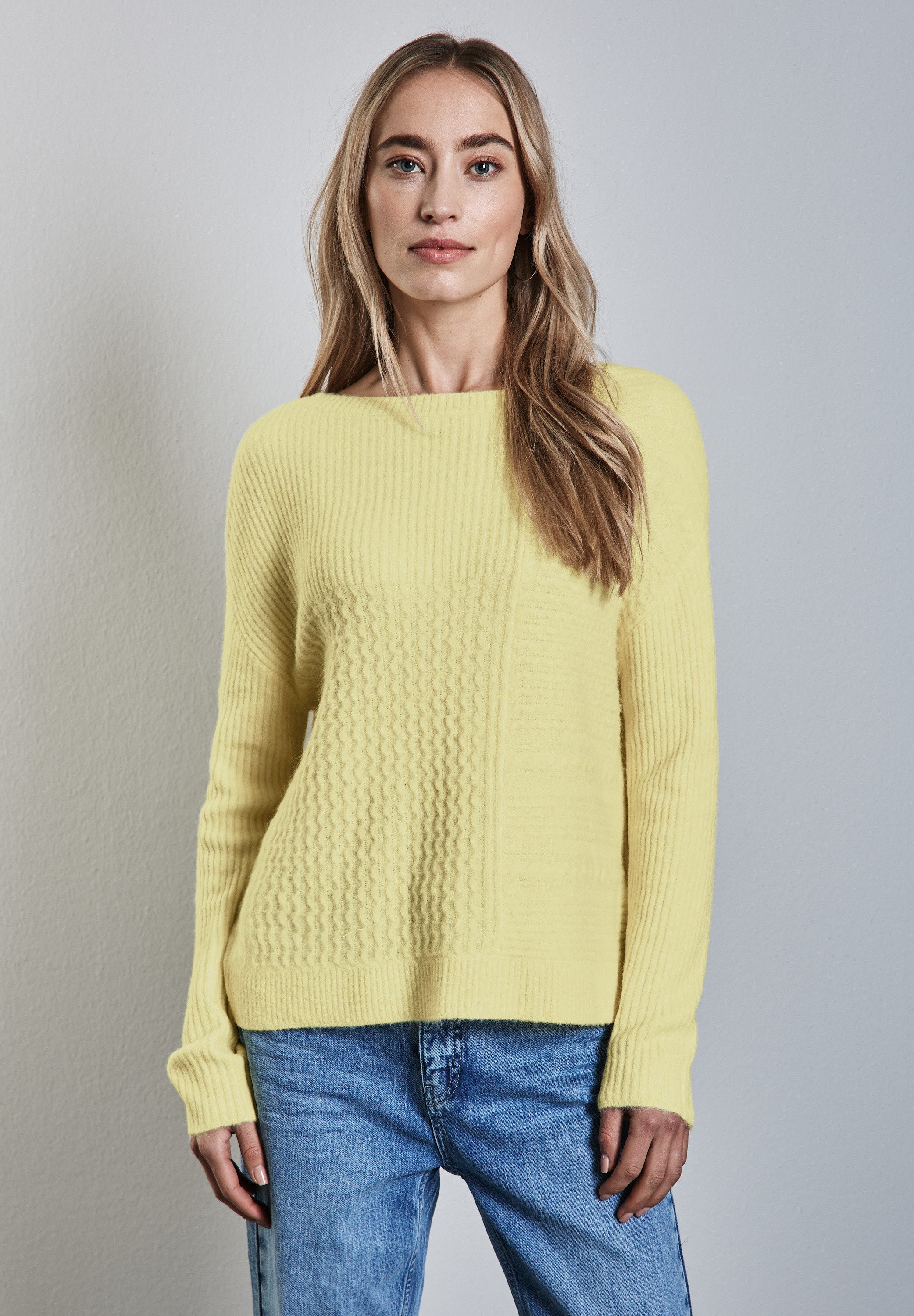 STREET ONE Strickpullover mit U-Boot-Ausschnitt