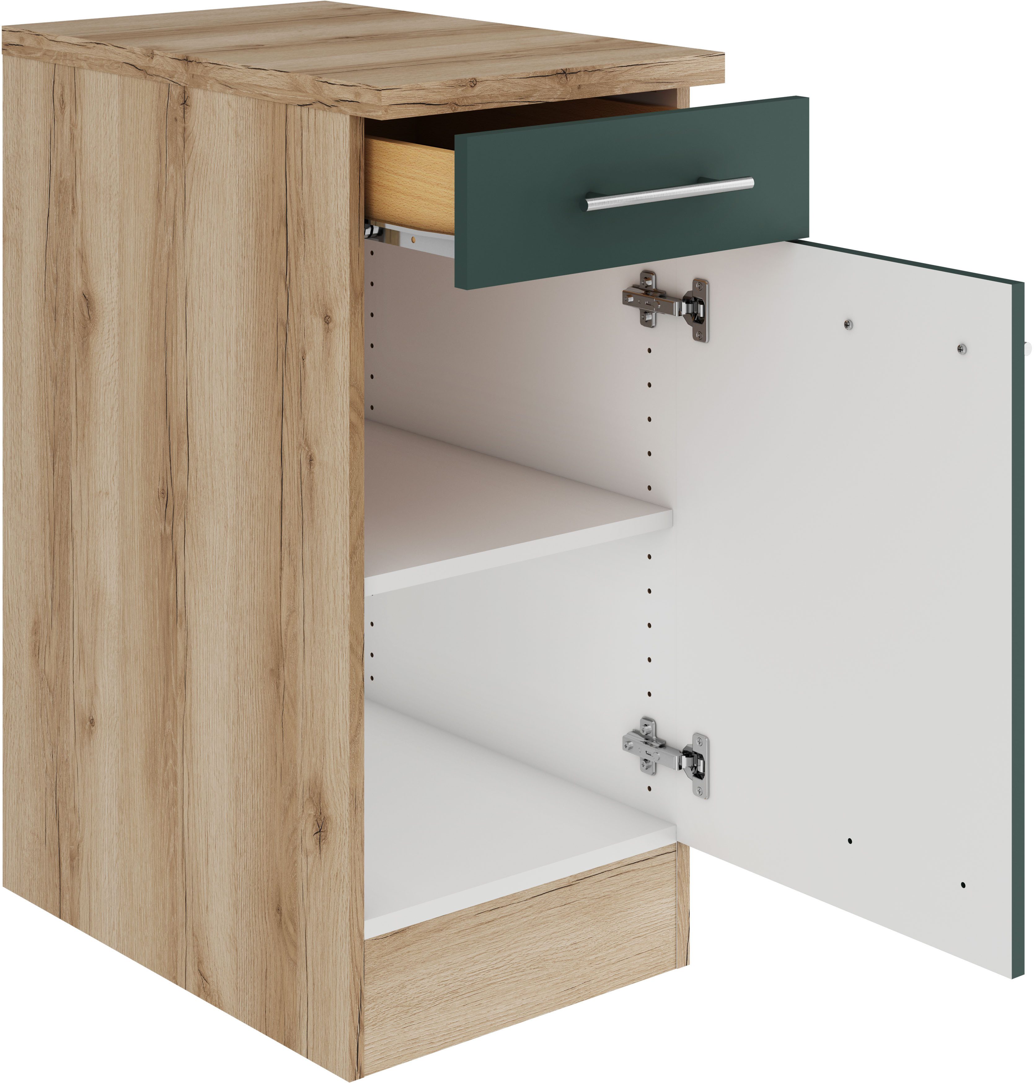 OPTIFIT Unterschrank Bella Breite 40 cm, 1 Tür, 1 Einlegeboden, 1 Schubkasten