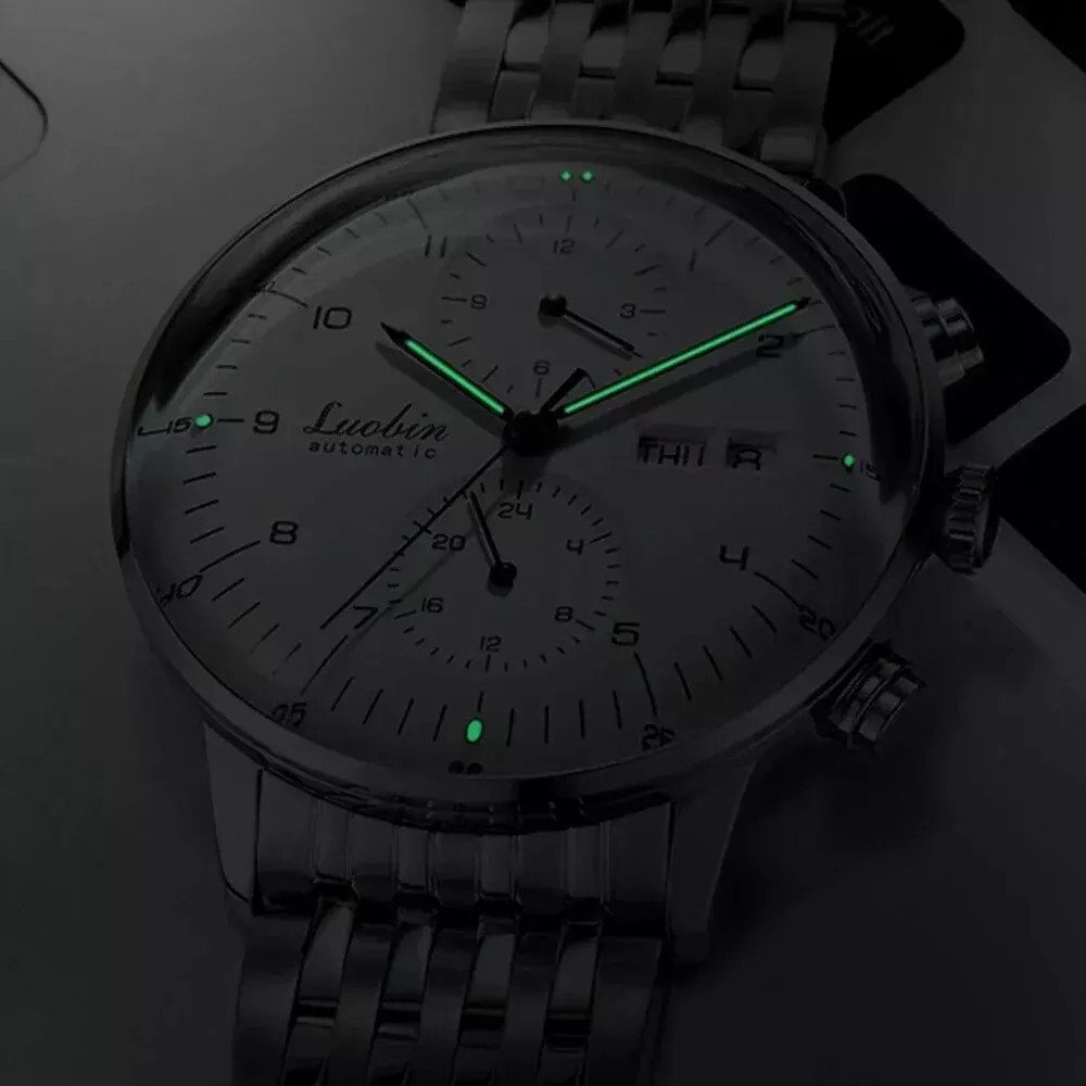 BinBond Automatikuhr Herrenuhr Automatik Armbanduhr Chronograph Edelstahl L günstig online kaufen