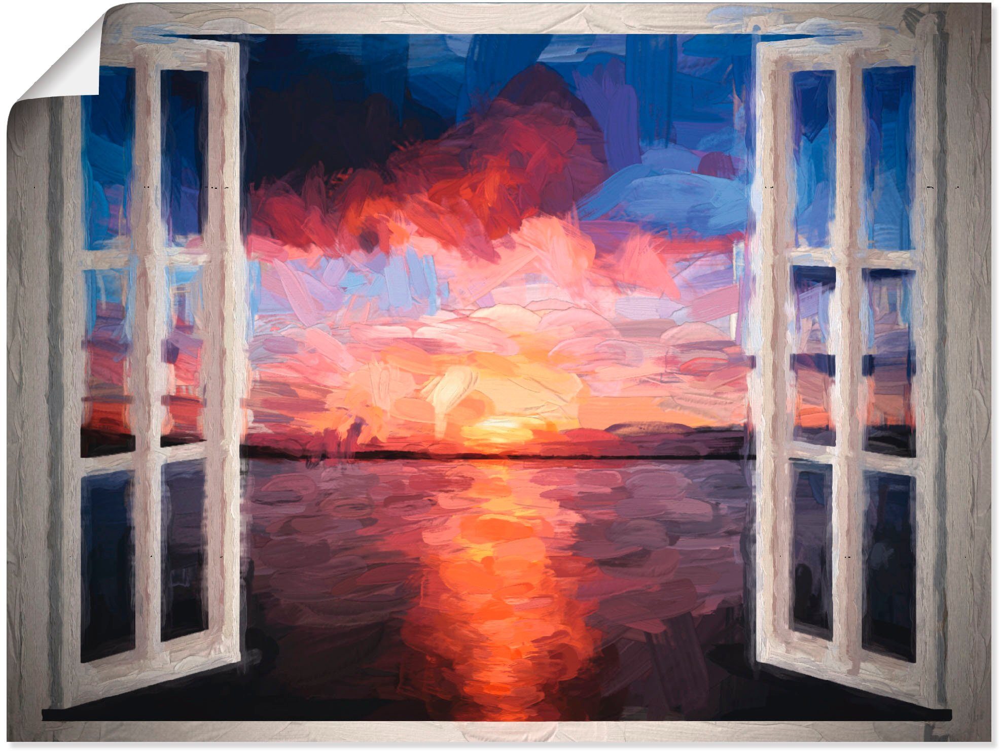 Wandbilder Fensterblick: Malen und Träumen mit dem Blick aus dem Fenster