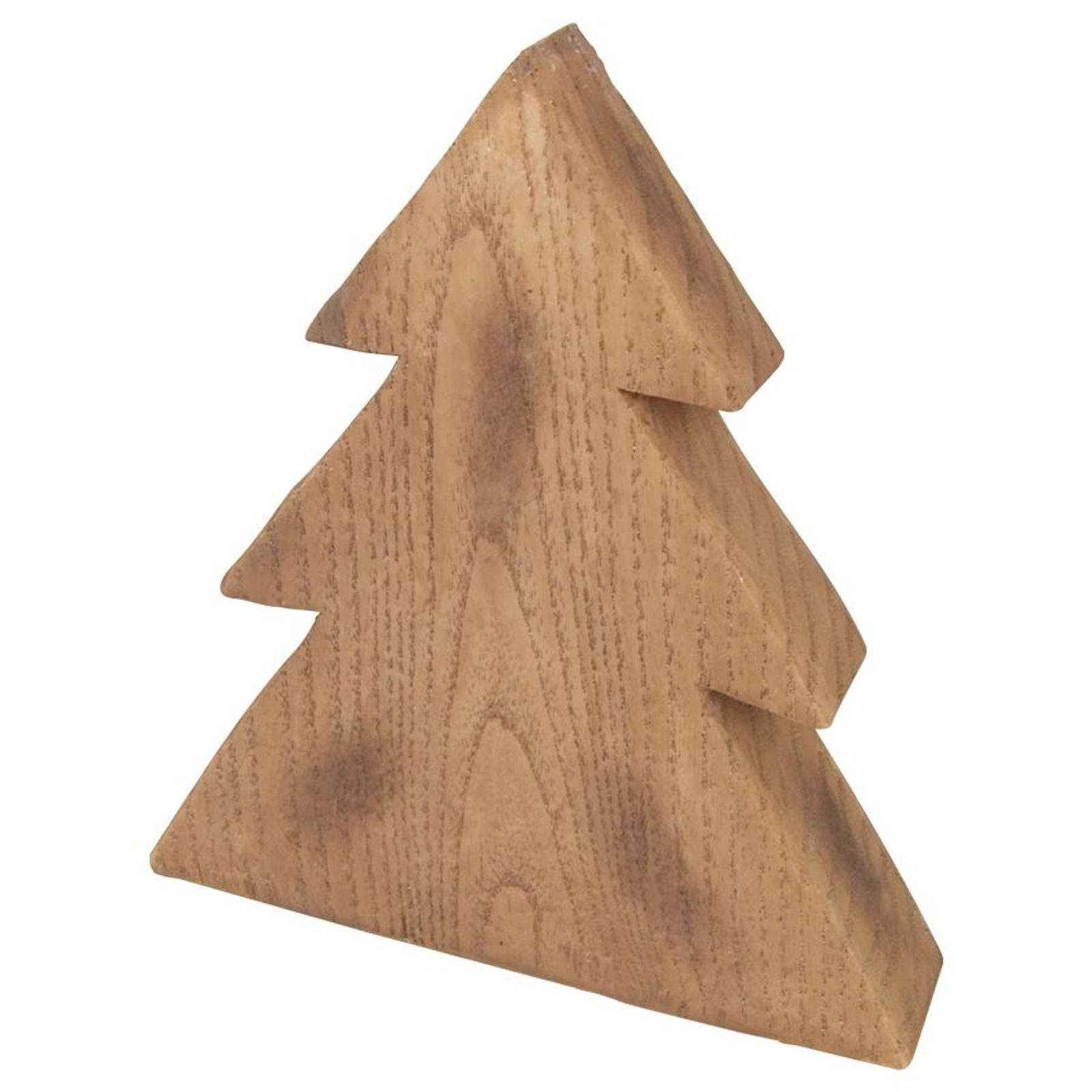 BURI Künstlicher Weihnachtsbaum Deko-Tanne in Holzoptik 19cm Winterdeko Weihnachtstanne Tannenbaum
