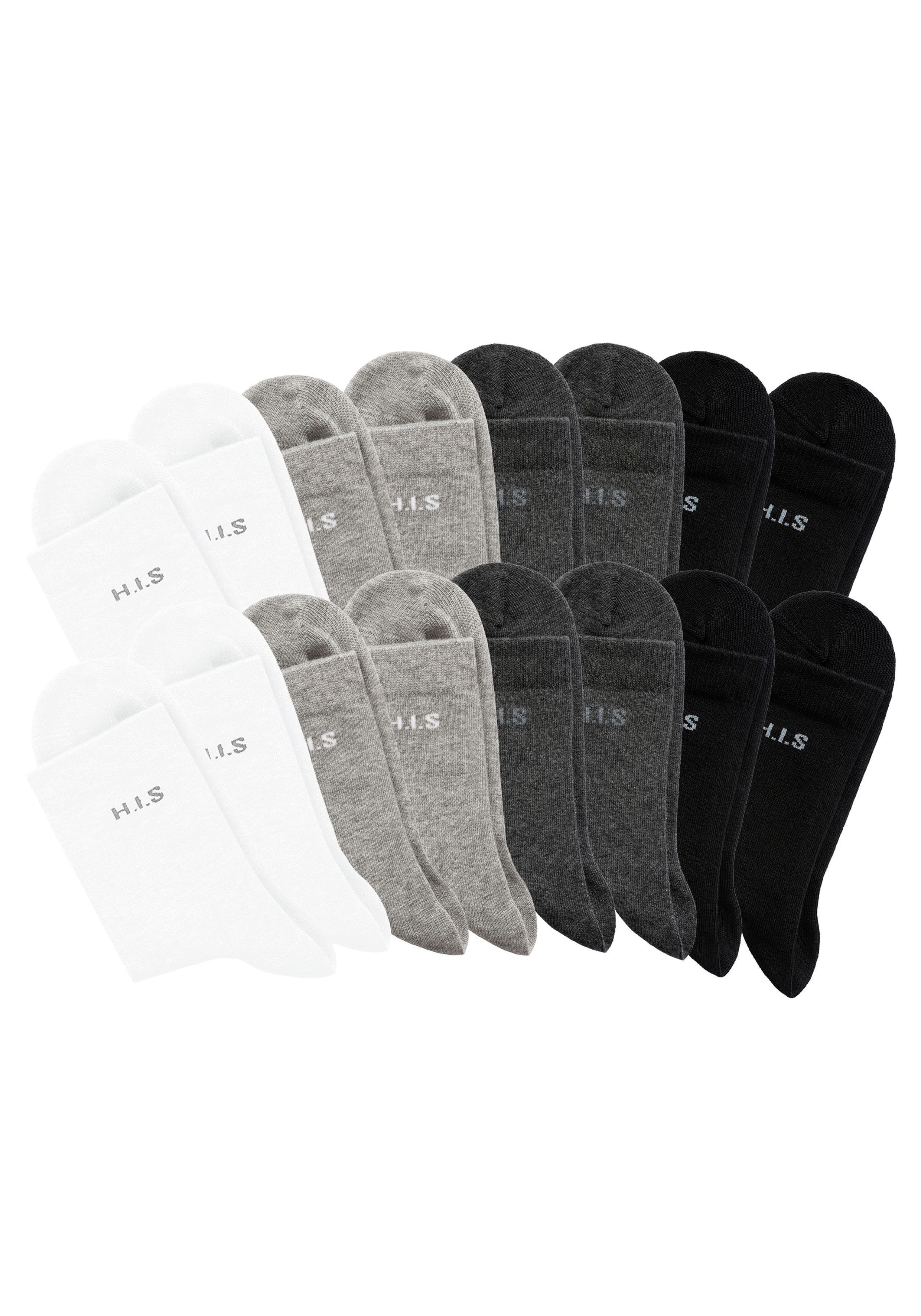 H.I.S Socken (Packung, 16-Paar) mit eingestricktem günstig online kaufen