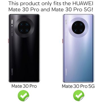 Nalia Smartphone-Hülle Huawei Mate 30 Pro, Matte Silikon Hülle mit Ring / Drehbarer Fingerhalter / Standfunktion