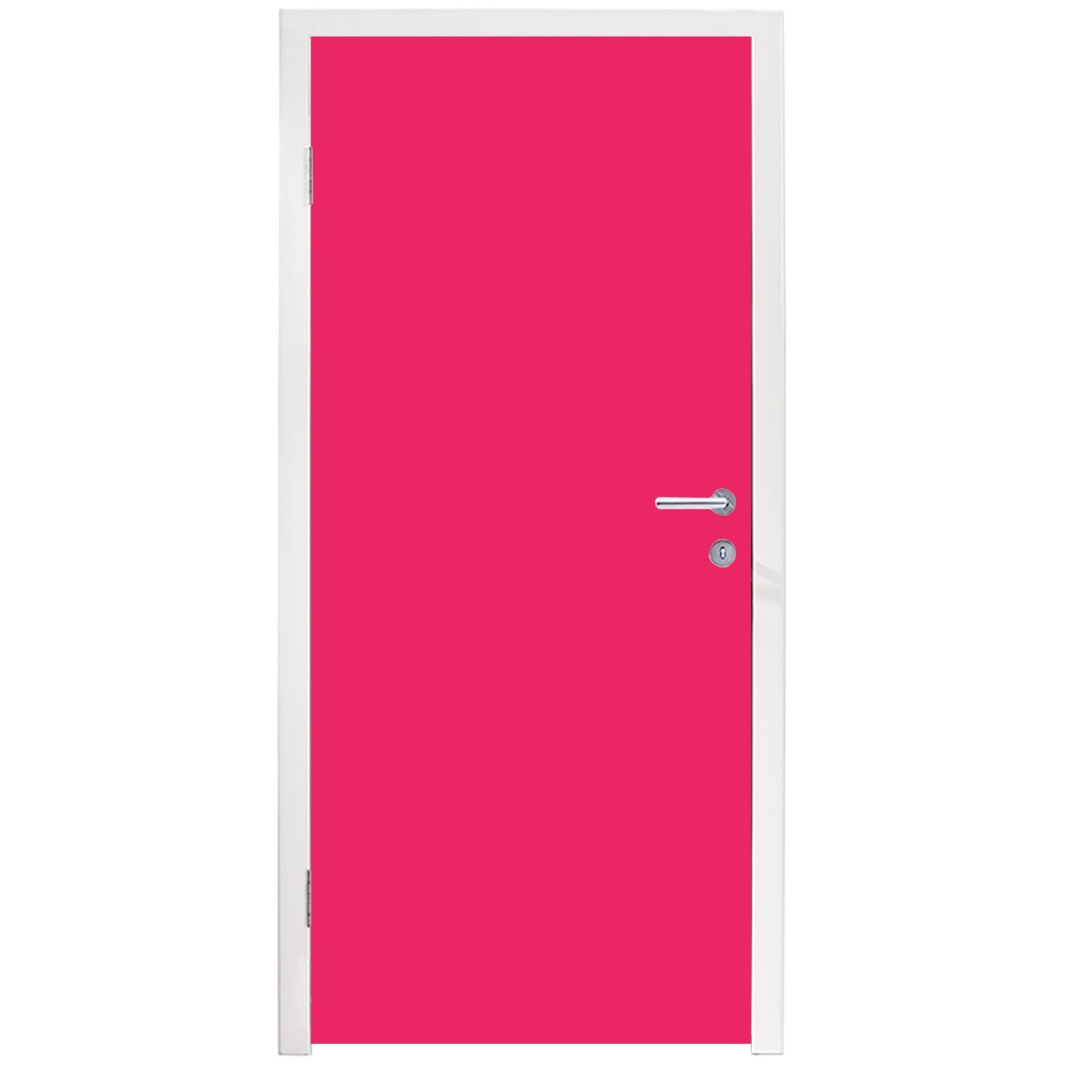 cm - (1 Rosa, Türtapete bedruckt, Fototapete Türaufkleber, MuchoWow St), - Tür, Matt, Farben für 75x205 Karmin - Palette