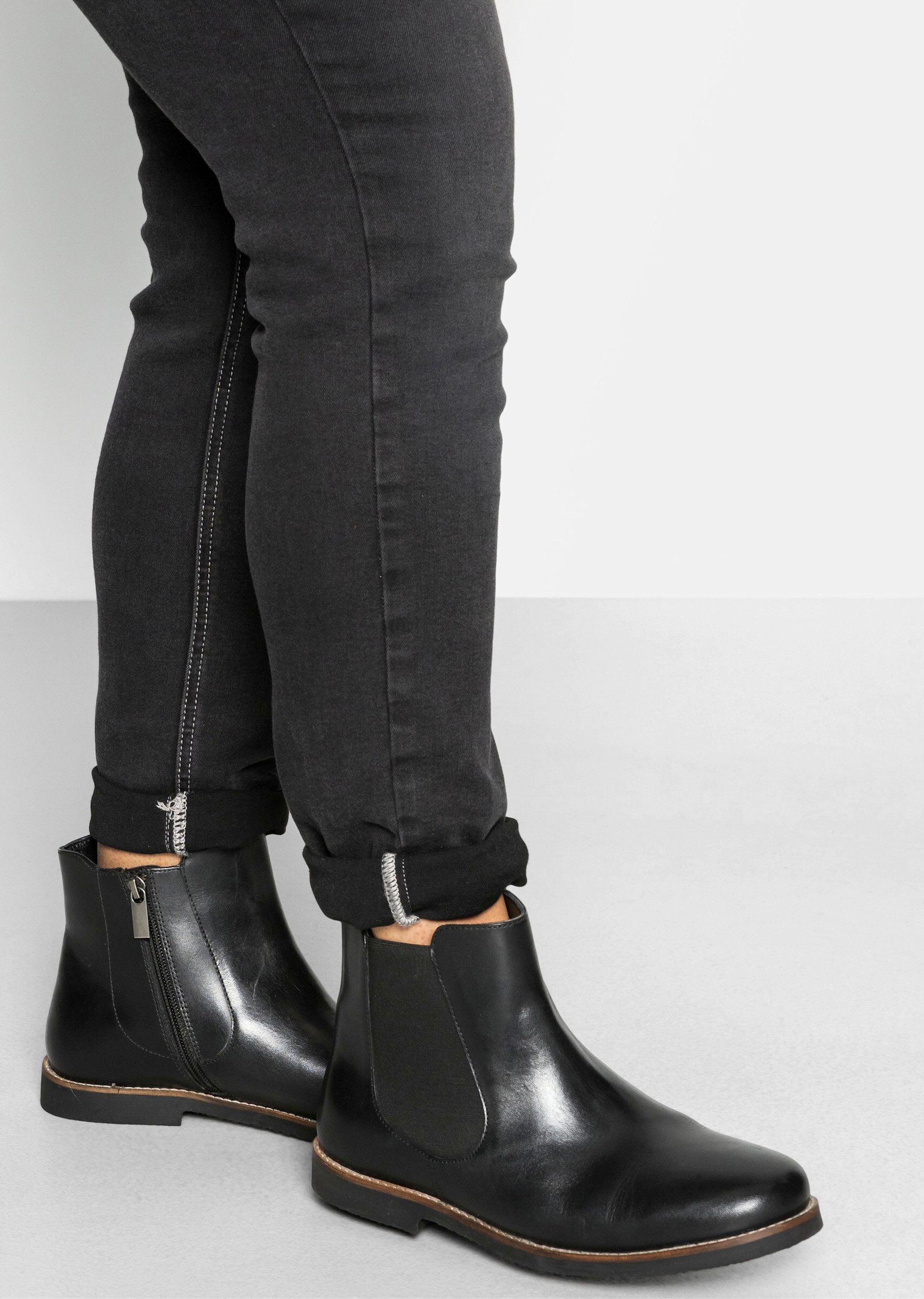 Sheego Stiefelette Stiefelette Stretcheinsatz günstig online kaufen