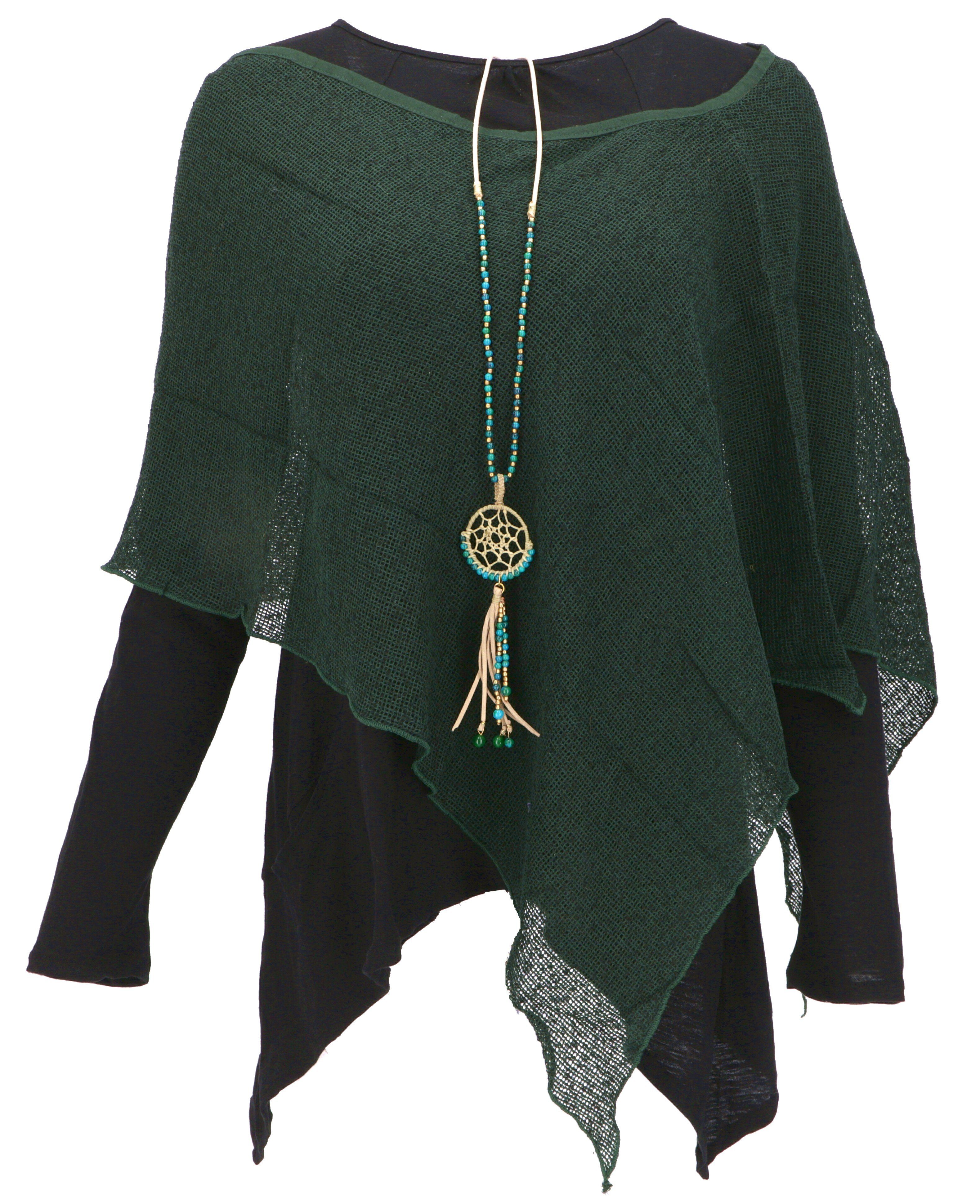 Guru-Shop Langjacke Goa Poncho, Sommerponcho, Festival Poncho, Pixi.. günstig online kaufen