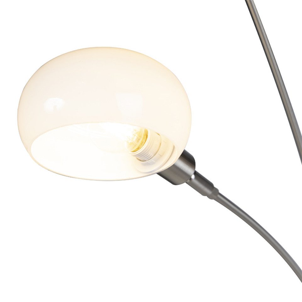 Qazqa Stehlampe Sixties marmo, ohne Leuchtmittel, E14, Stahl, Design, Stahl günstig online kaufen