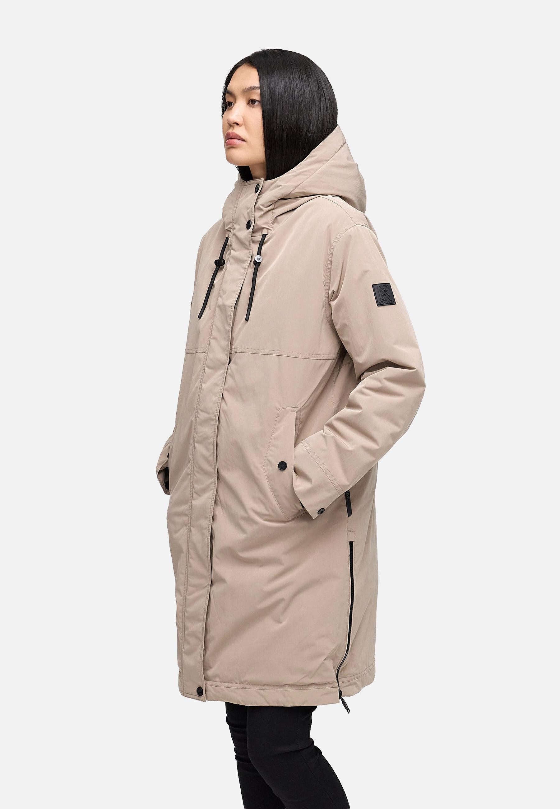 Navahoo Wintermantel Hageltanz 14 Warmer Damen Kurzmantel mit Kapuze