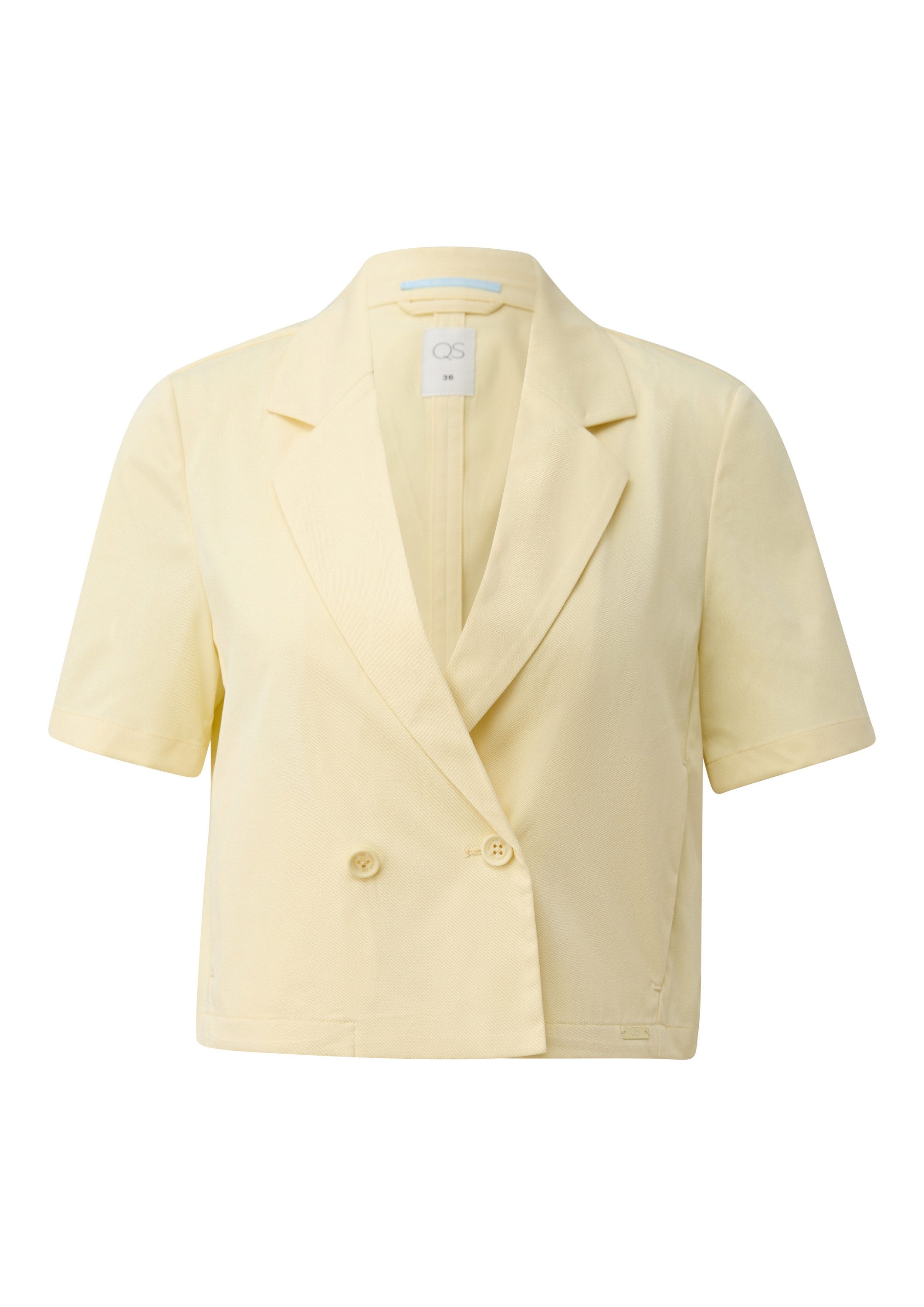 QS Jackenblazer Indoor-Blazer Cropped Blazer