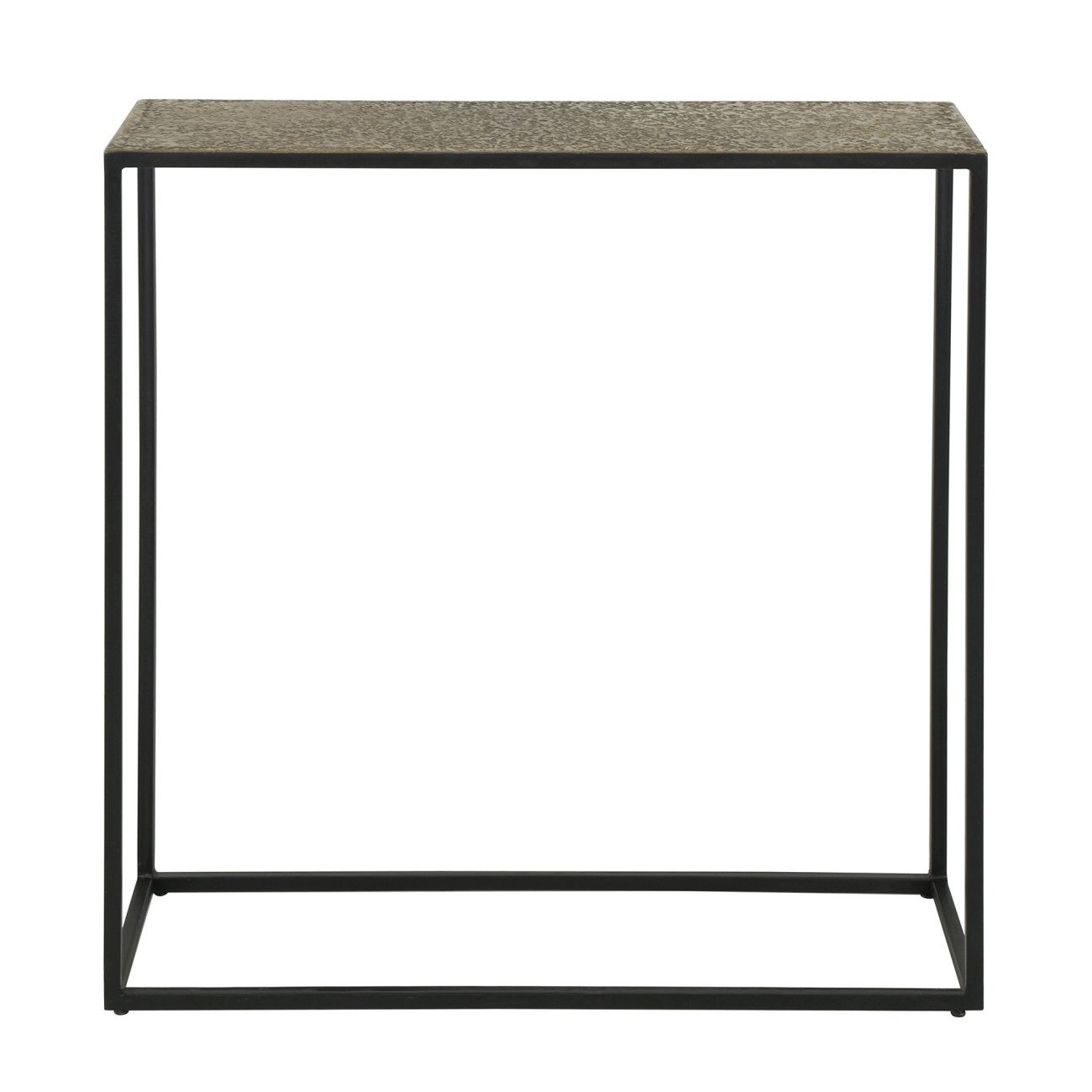 Feeling4Home Konsole Metlule - Metall Antike Bronze, 75 cm, Ablageplatte im antiken Bronzeoptik