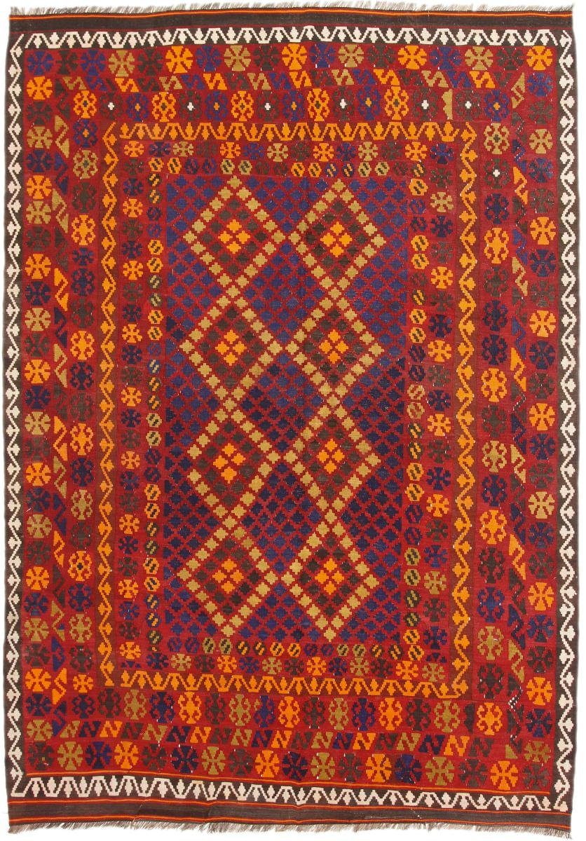 Orientteppich Kelim Afghan Antik 216x293 Handgewebter Orientteppich, Nain Trading, rechteckig, Höhe: 3 mm