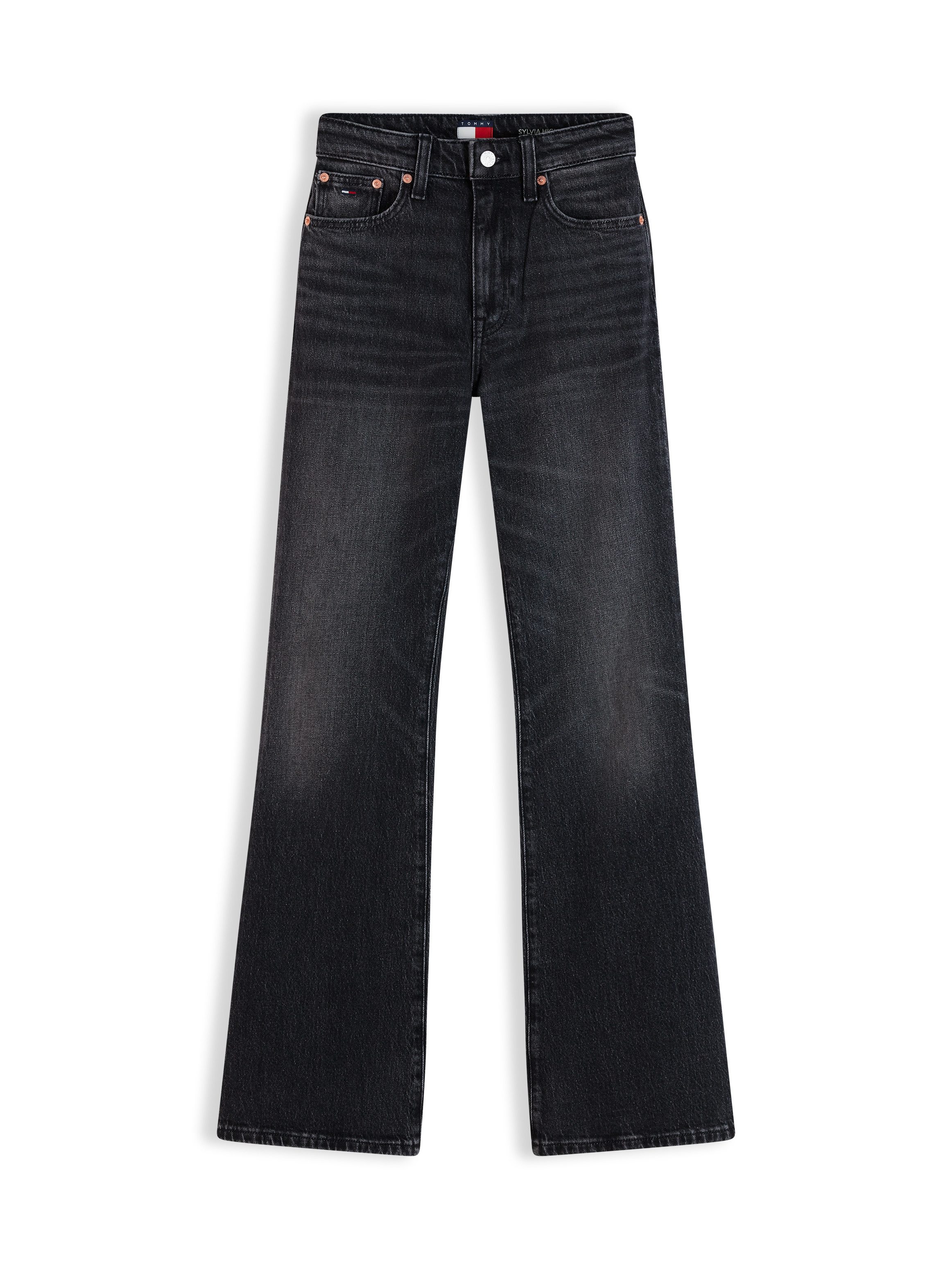 Tommy Jeans Bootcut-Jeans SYLVIA HIGH RISE BOOTCUT DJ0187 Baumwollmischung