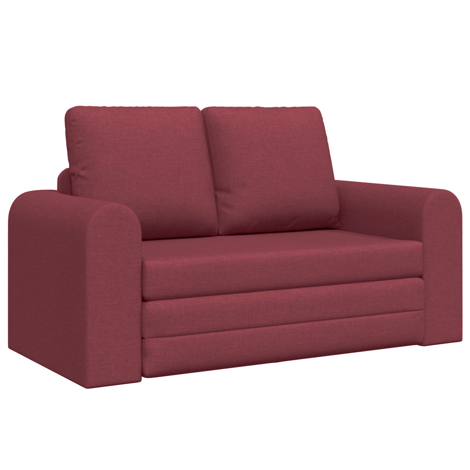 vidaXL Sofa Boden Schlafsofa 2-in-1 Weinrot günstig online kaufen