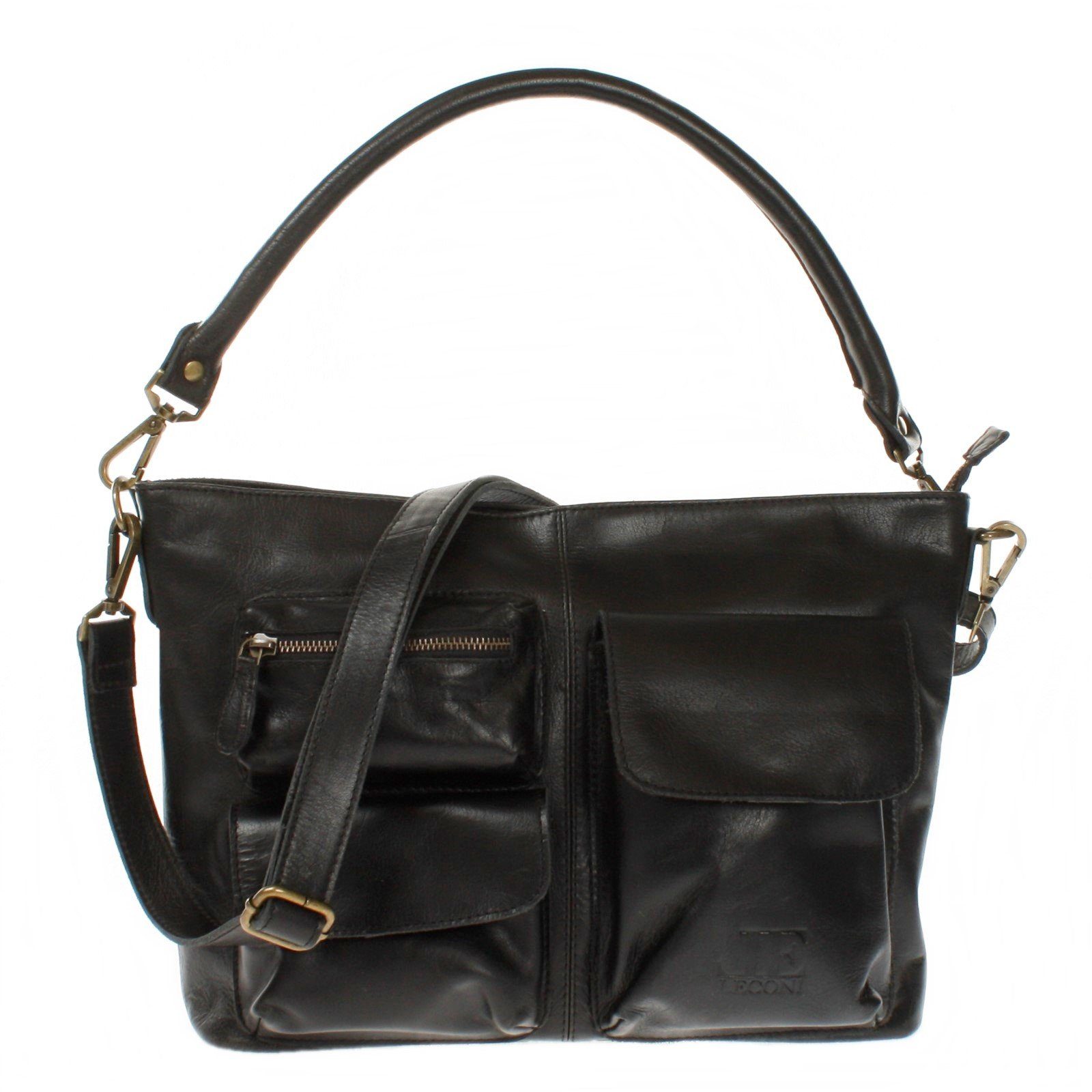 Schultertasche Umhängetasche Ledertasche Leder Damen LE0062