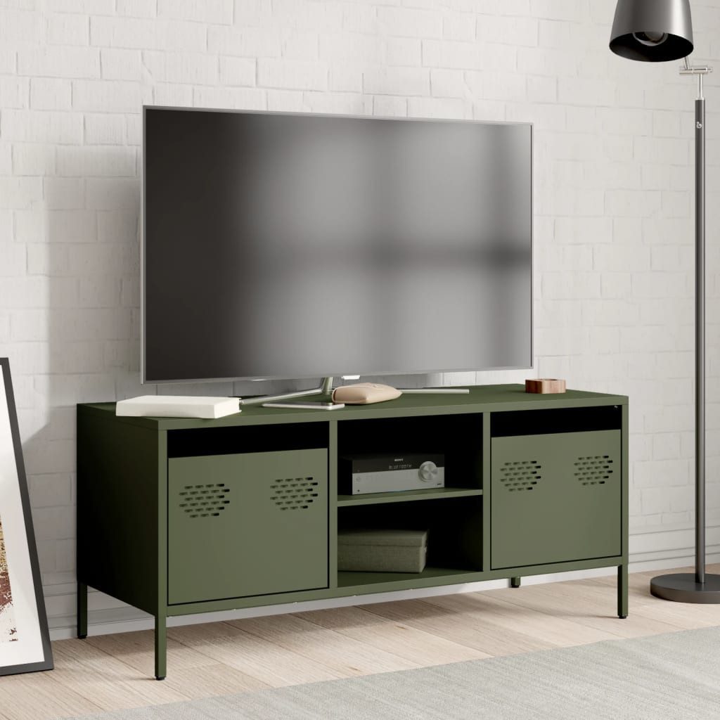 vidaXL TV-Schrank TV-Schrank Olivgrün 101,5x39x43,5 cm günstig online kaufen