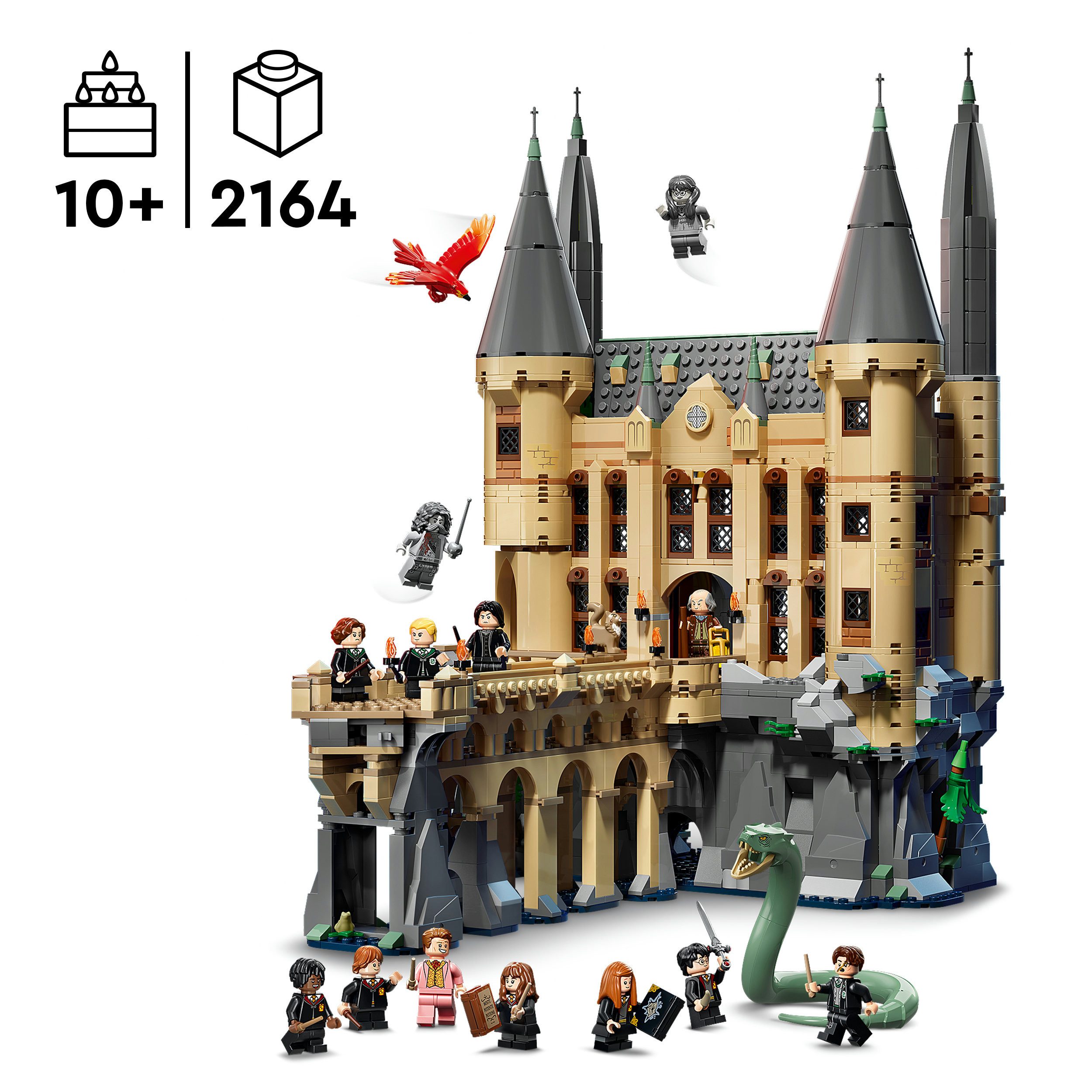 LEGO® Schloss Hogwarts: Ostflügel (76473), LEGO Harry Potter Konstruktionsspielsteine, (2164 St), Made in Europe