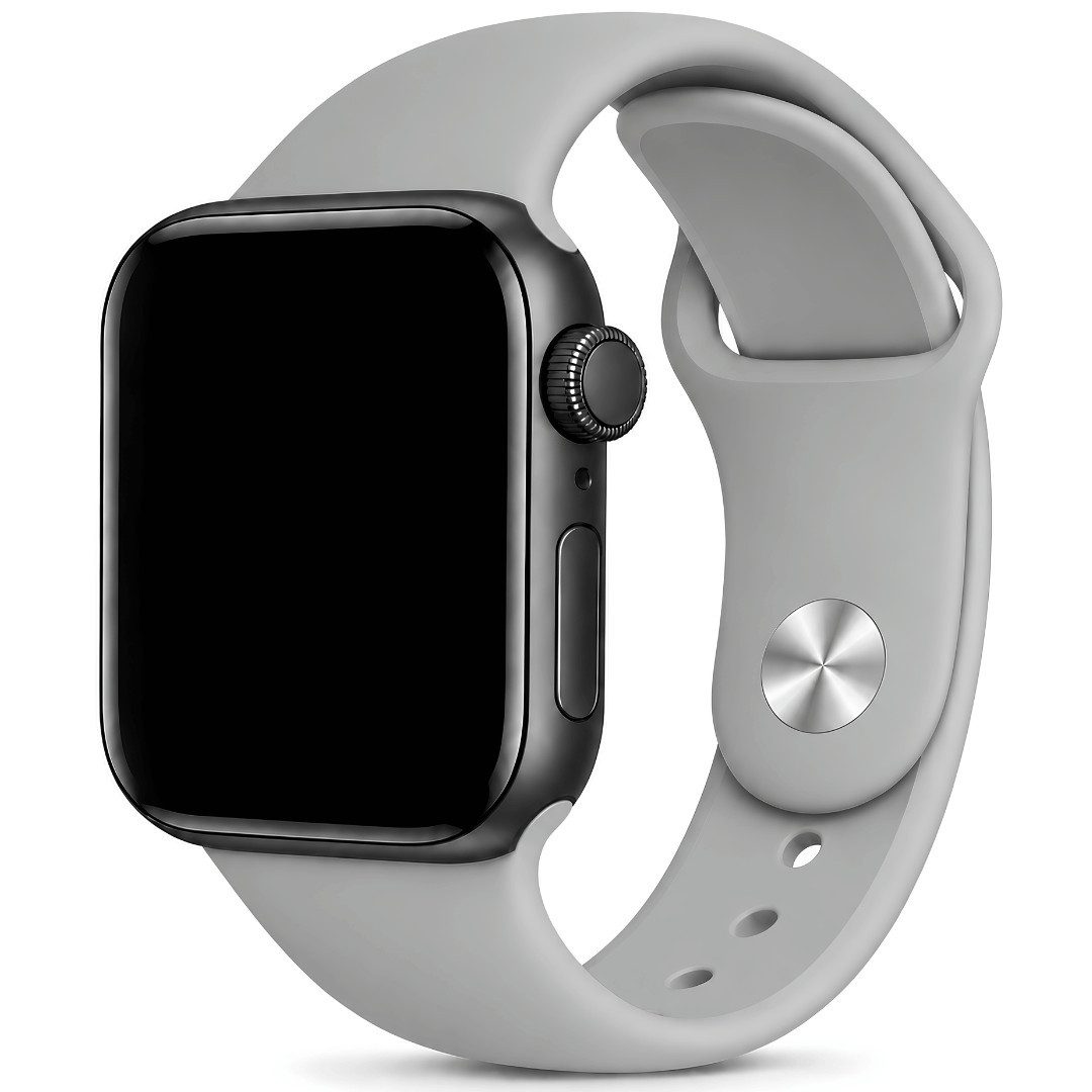 SmartUP Smartwatch-Armband für Apple Watch 11 10 9 8 7 6 5 4 3 SE Ultra Silikon Sport Ersatzband, kompatibel mit allen Apple Watch Modellen, atmungsaktives Silikon