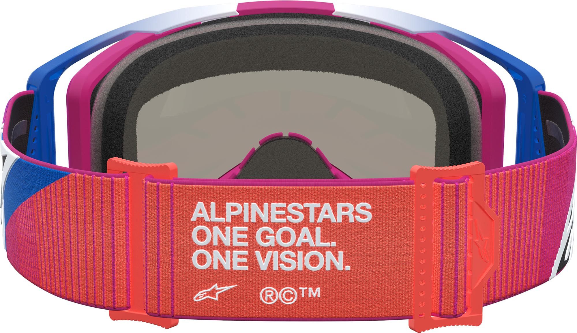 Alpinestars Motorradbrille Vision 8 Maven Mirror Motocross Brille, Antifog,Mit Band,Verspiegelt