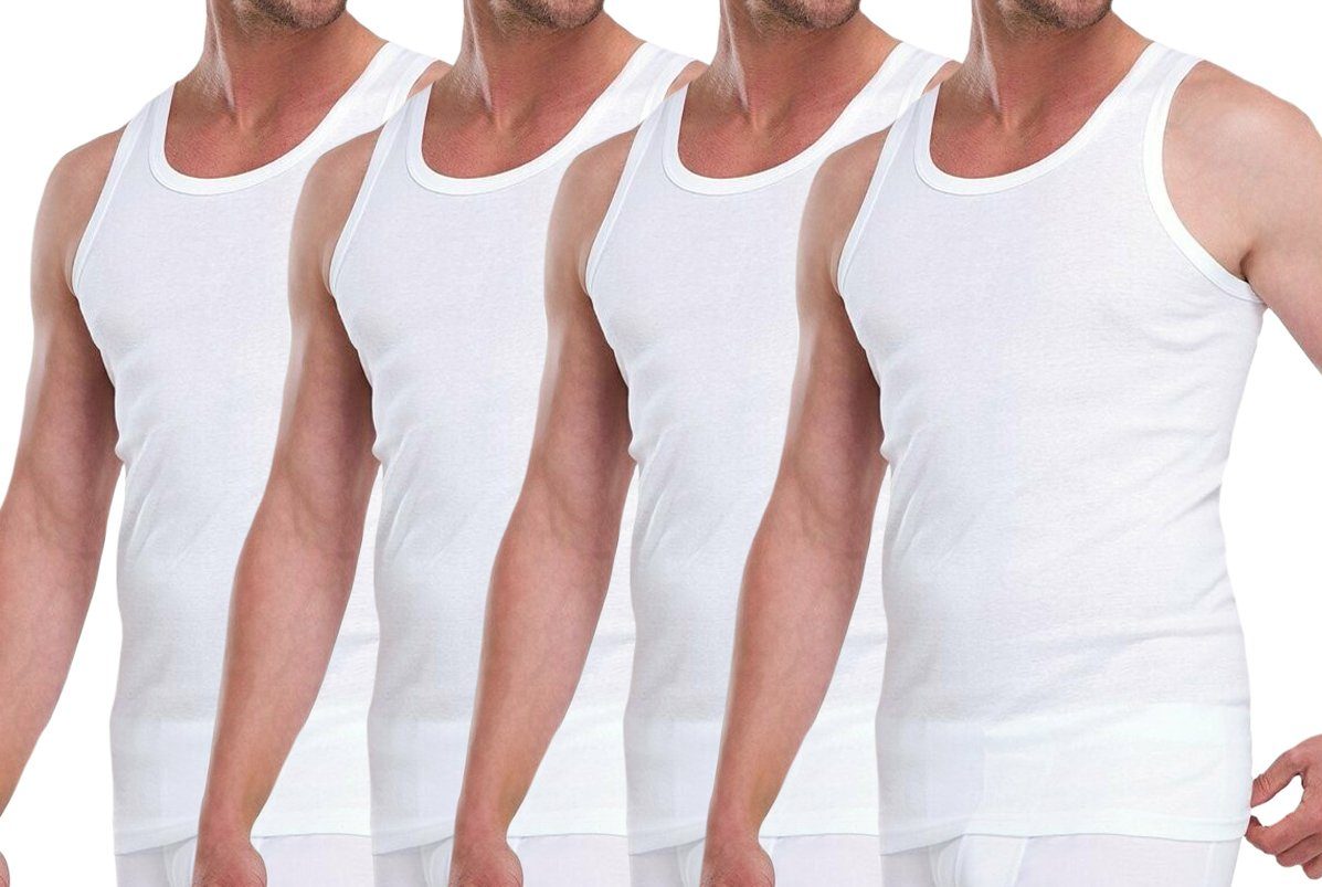 Toker Collection® Achselhemd Herren Unterhemd feinripp, 4er Pack (Packung, günstig online kaufen