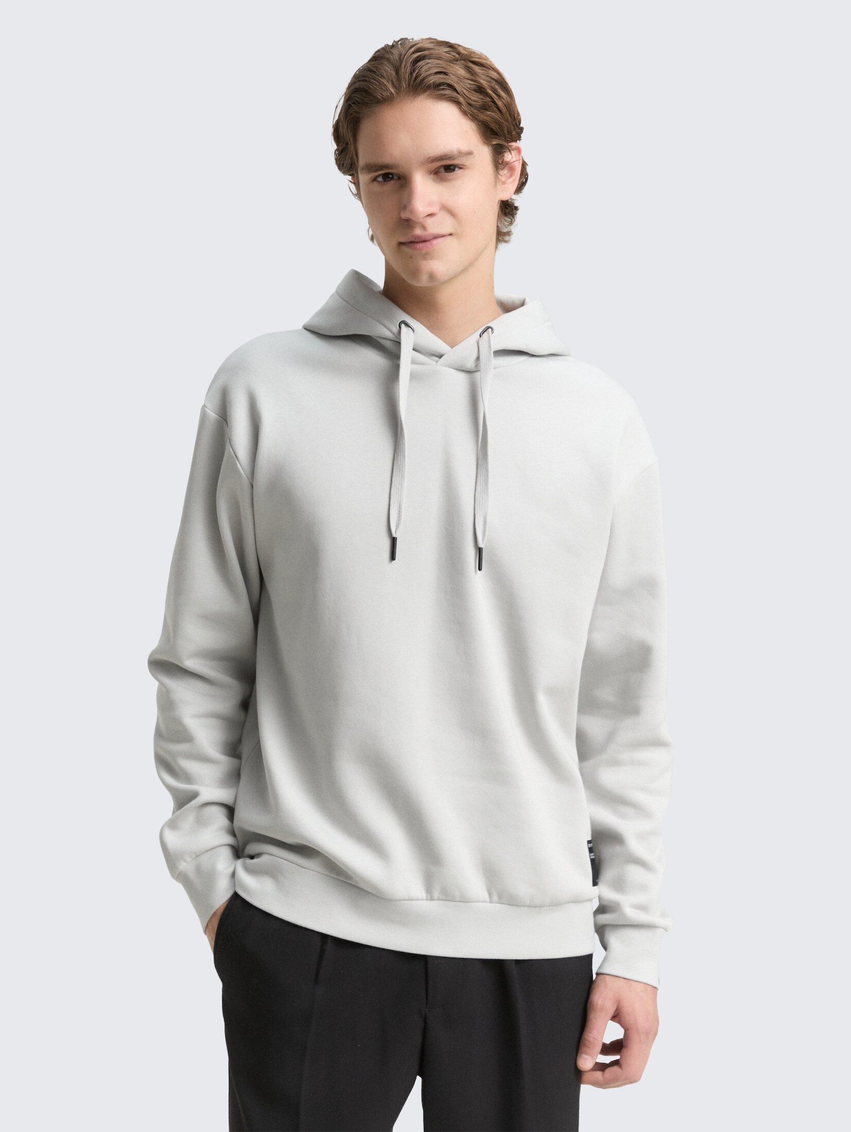 TOM TAILOR Denim Sweatshirt Strick & Sweatshirts Hoodie Sweatshirt mit Logo-Badge